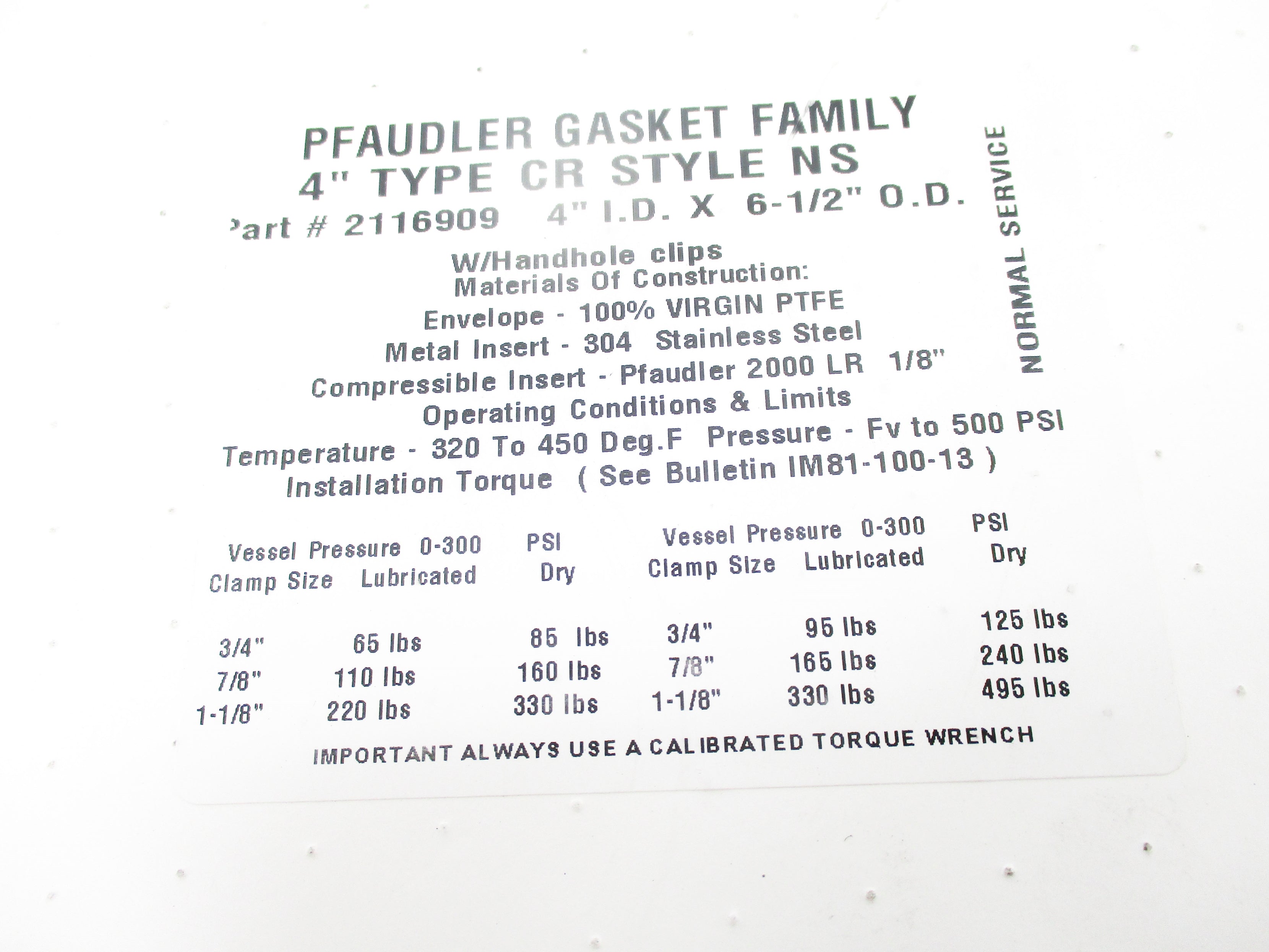 PFAUDLER 2116909 NSMP