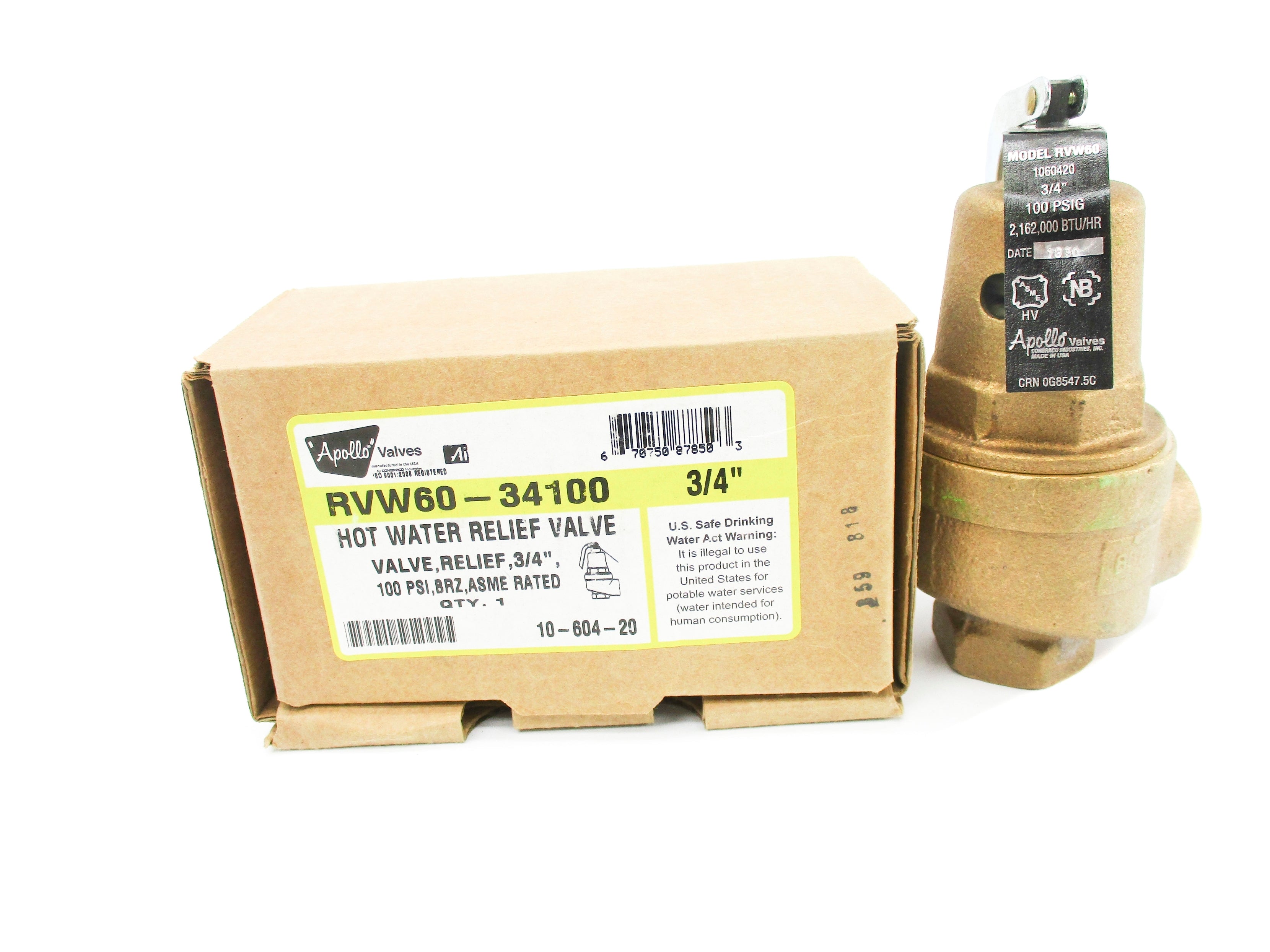 APOLLO VALVES 10-604-20 100PSI NSMP