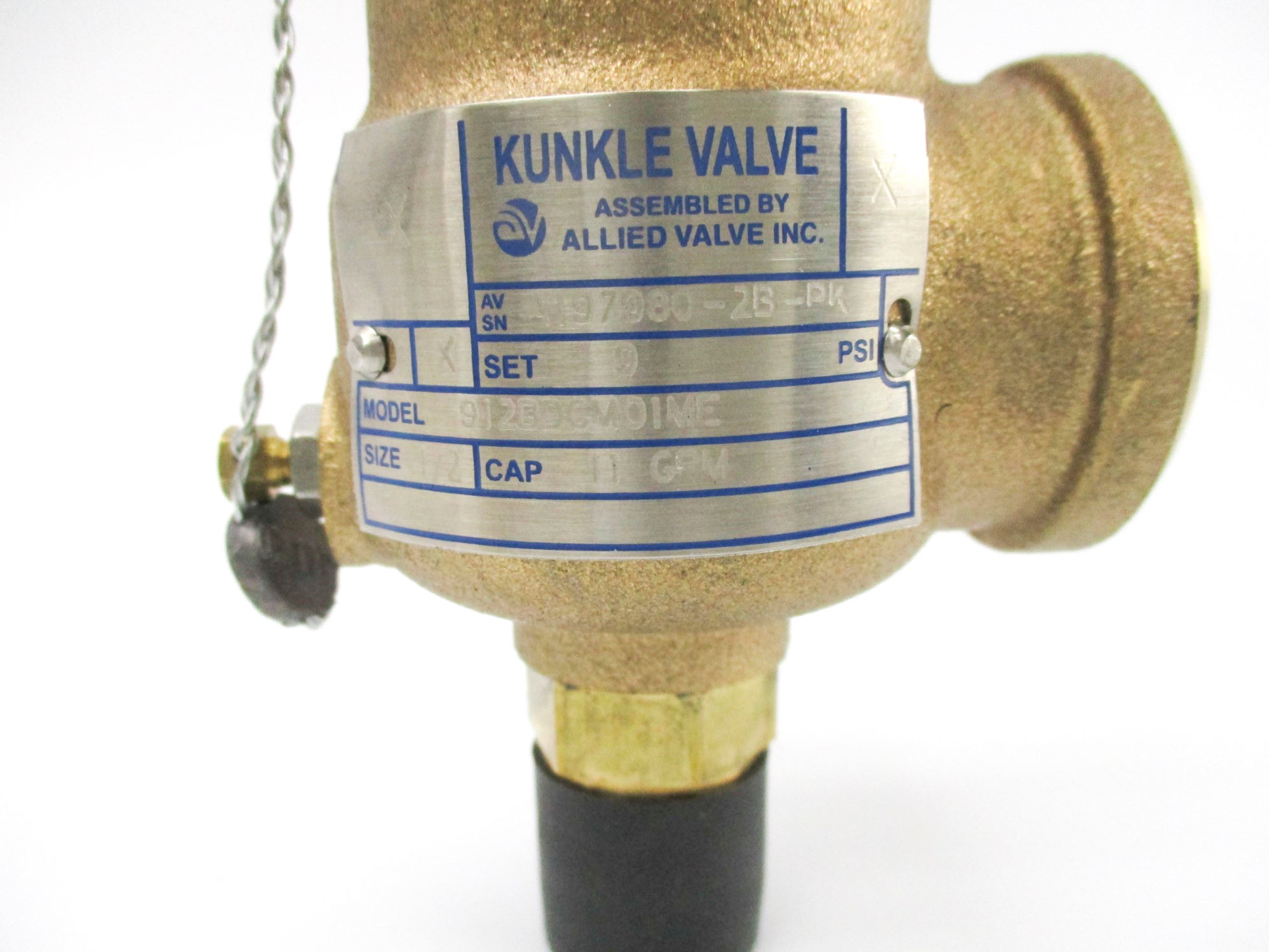 KUNKLE VALVE 912BDCM01ME 9PSI NSNP