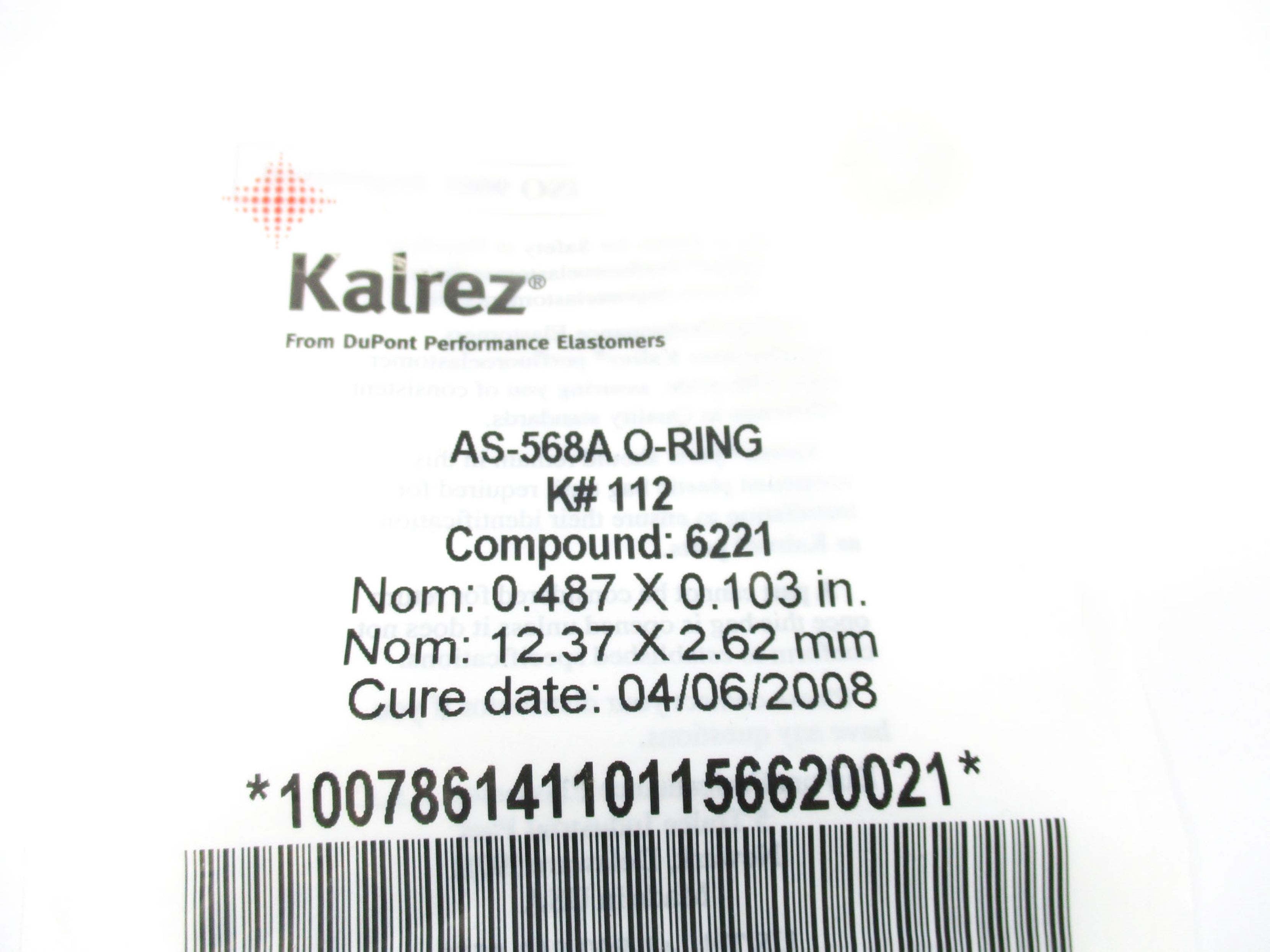 DUPONT KALREZ K#112 NSMP
