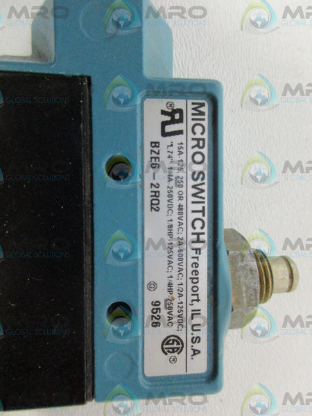 HONEYWELL BZE6-2RQ2 LIMIT SWITCH (MISSING ROLLER ARM) *NEW IN BOX*