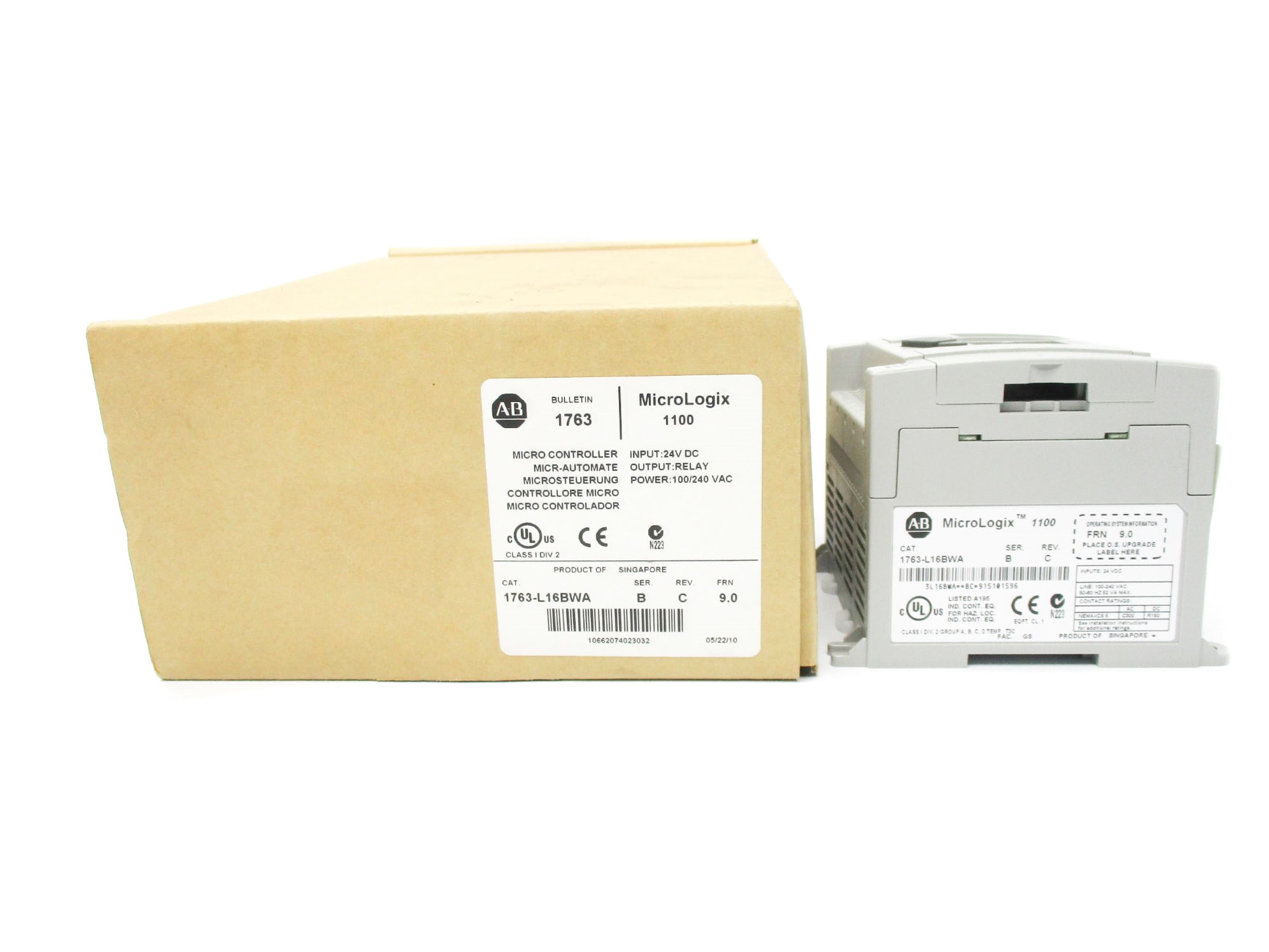 ALLEN BRADLEY 1763-L16BWA SER. B F/W 9.0 24VDC NSMP