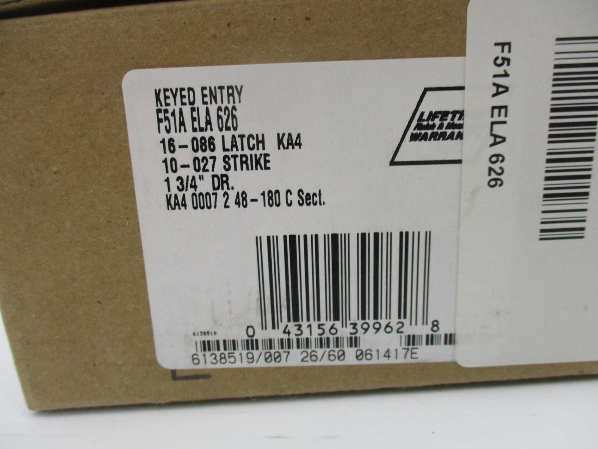 SCHLAGE F51AELA626 NSMP