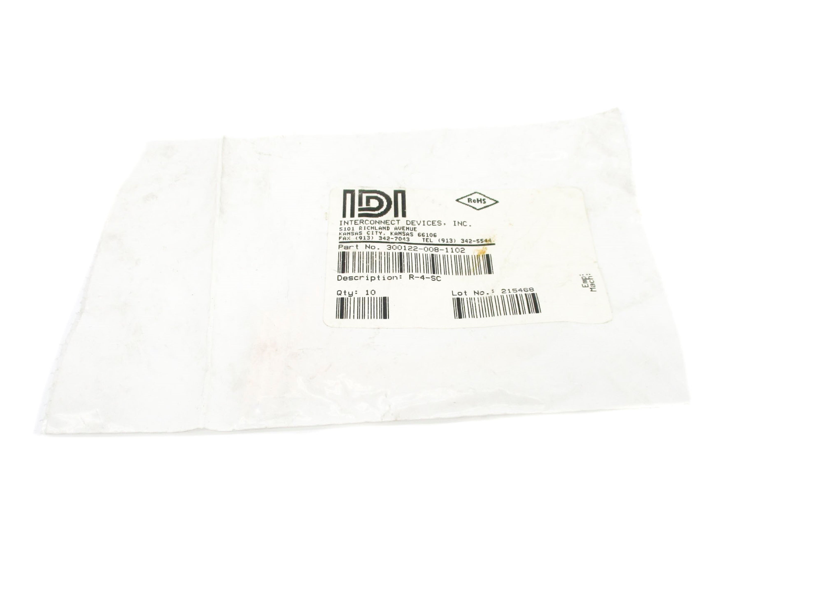 IDI 300122-008-1102 (PKG OF 10) NSMP