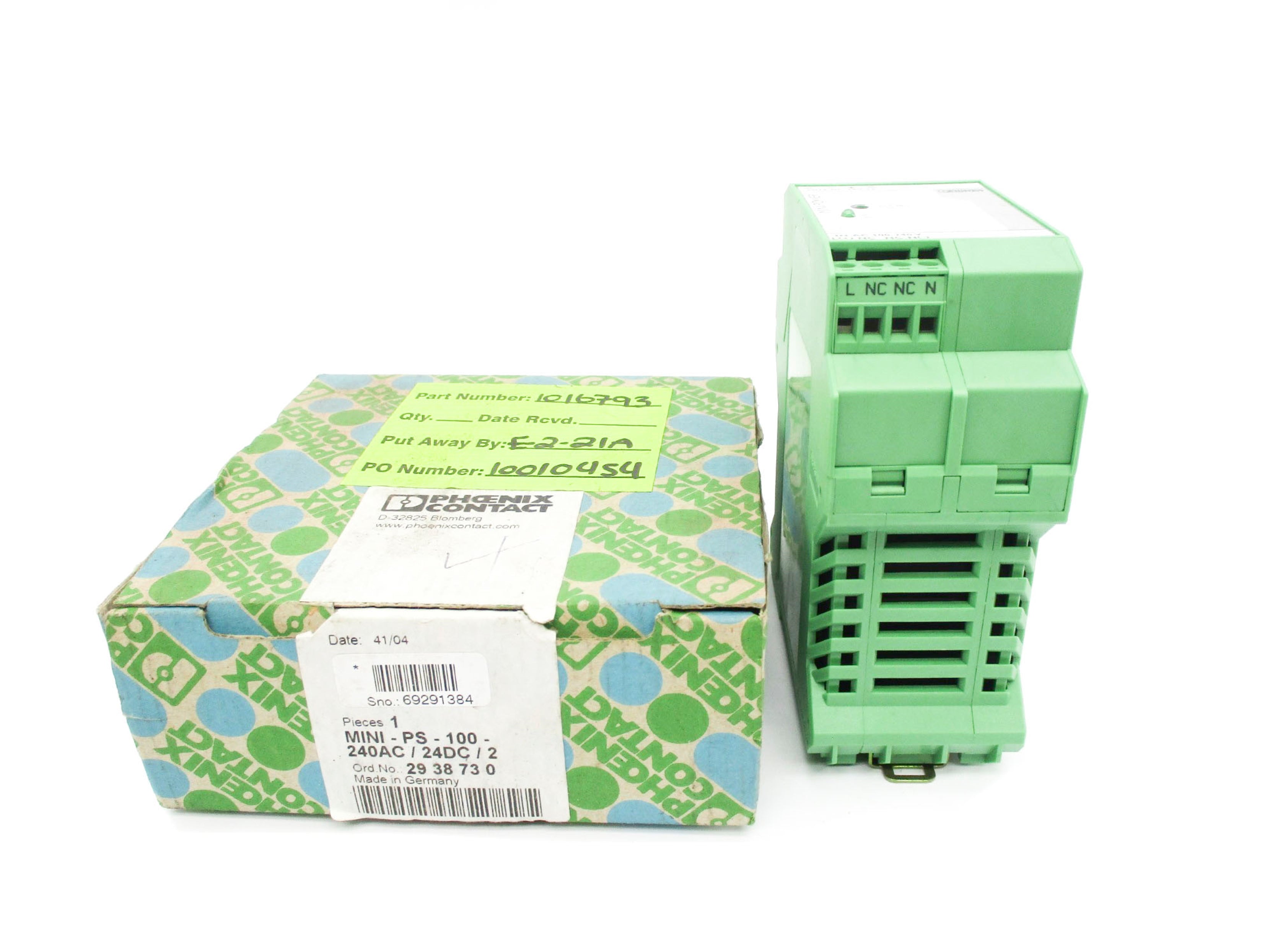 PHOENIX CONTACT MINI-PS-100-240AC/24DC/2 NSMP