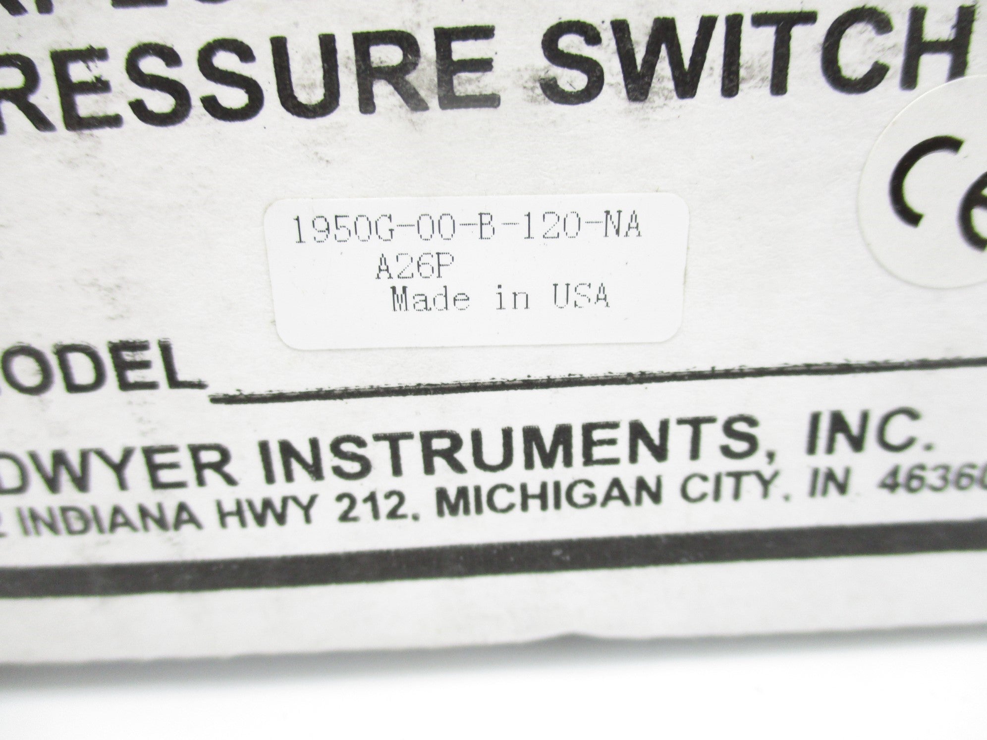 DWYER 1950G-00-B-120-NA NSMP