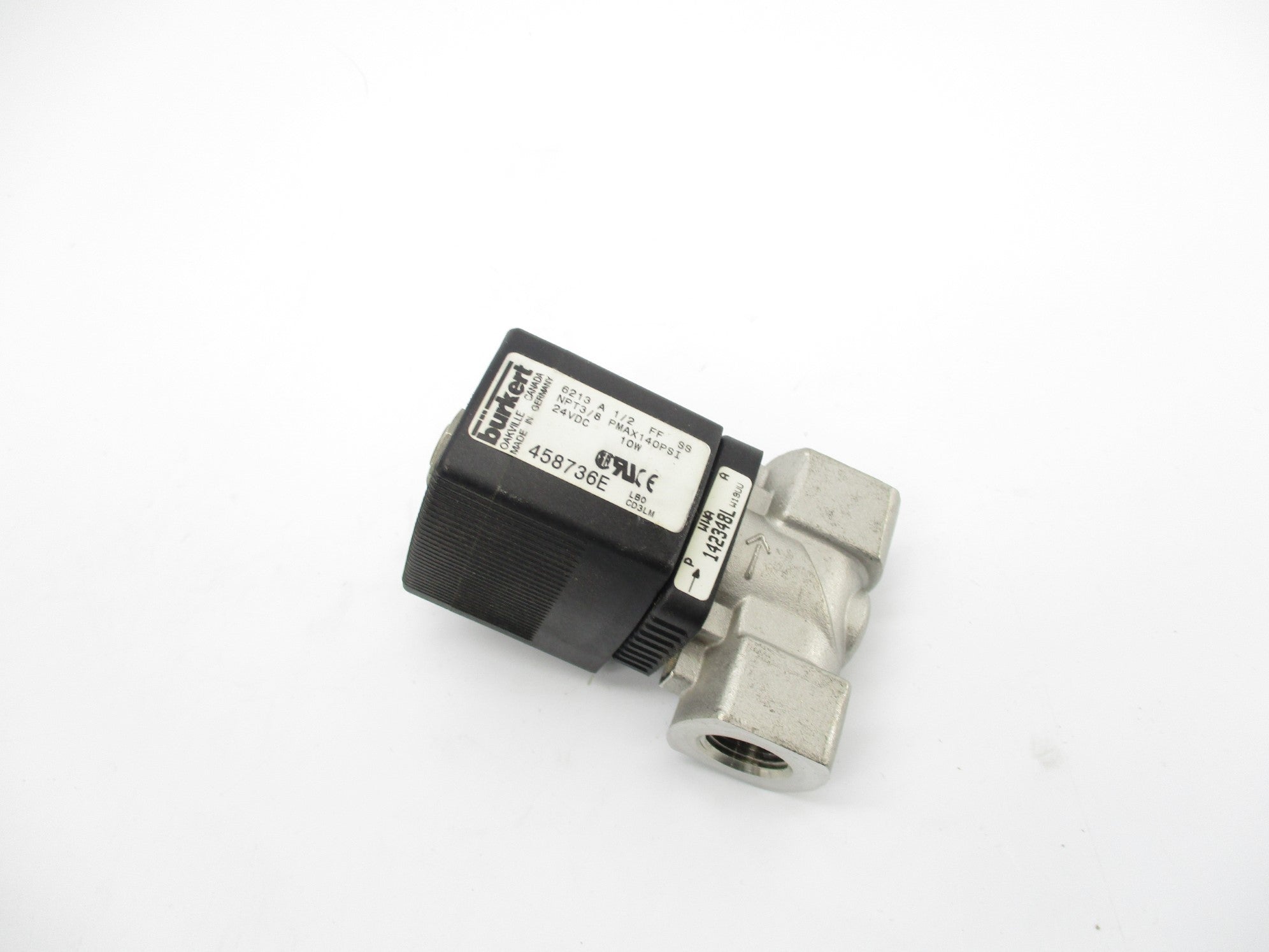 BURKERT 6213A1/2FFSS 24VDC 140PSI NSNP