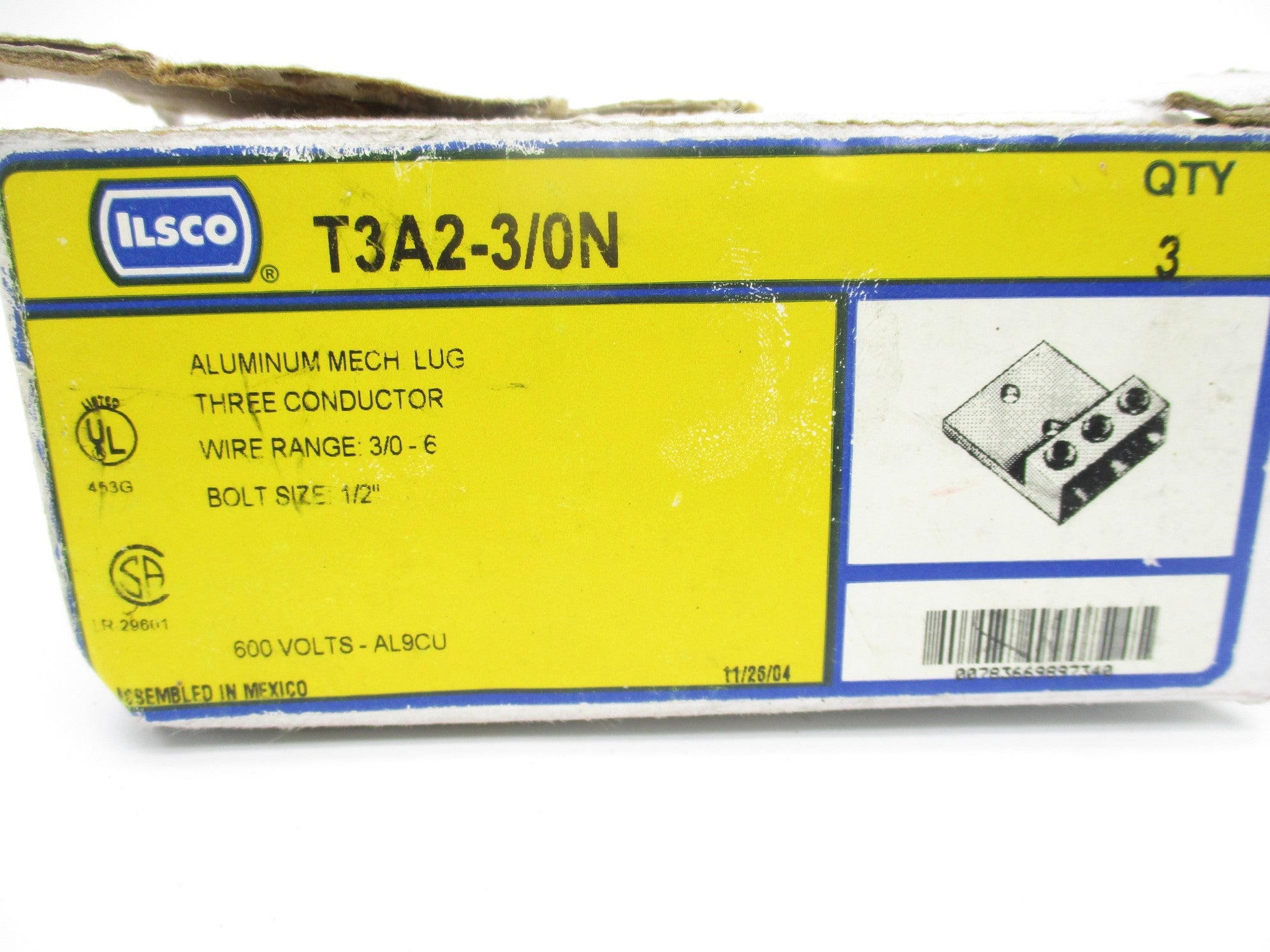 ILSCO T3A2-3/0N (PKG OF 3) NSMP