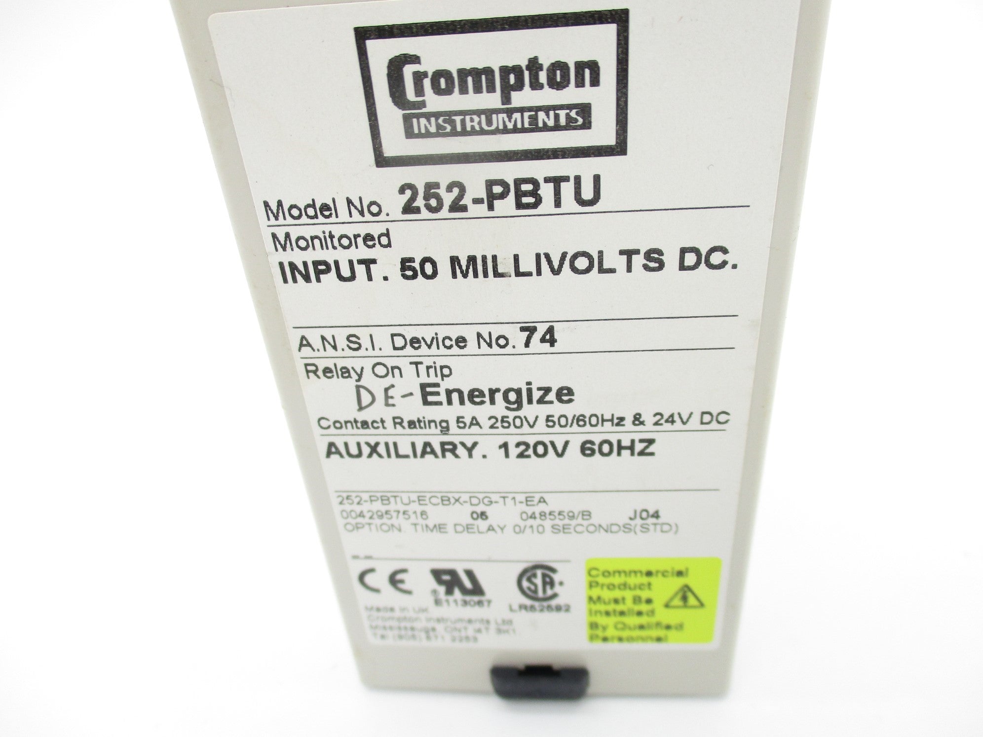 CROMPTON 252-PBTU 120V 5A NSMP