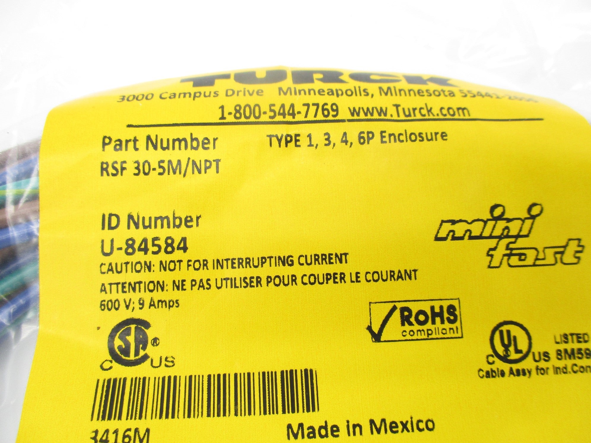 TURCK RSF30-5M/NPT NSMP