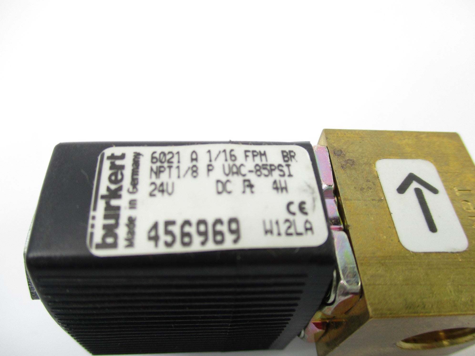 BURKERT 6021-A-1-/16-FPM-BR 24VDC 85PSI NSNP