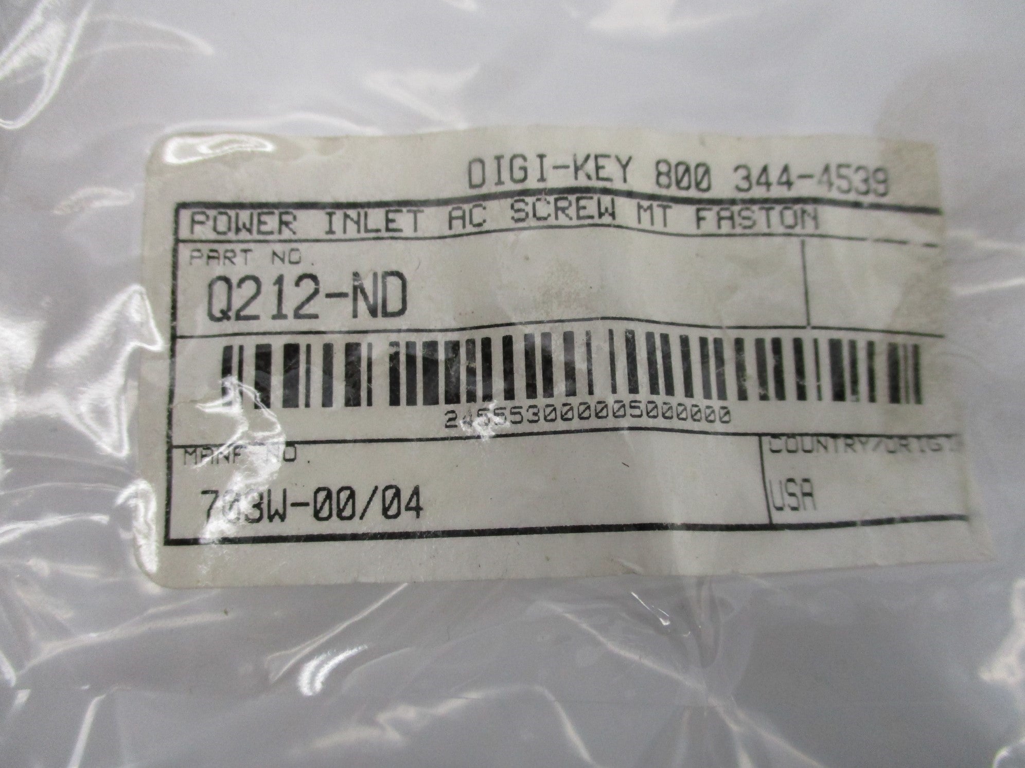 DIGI-KEY Q212-ND NSNP
