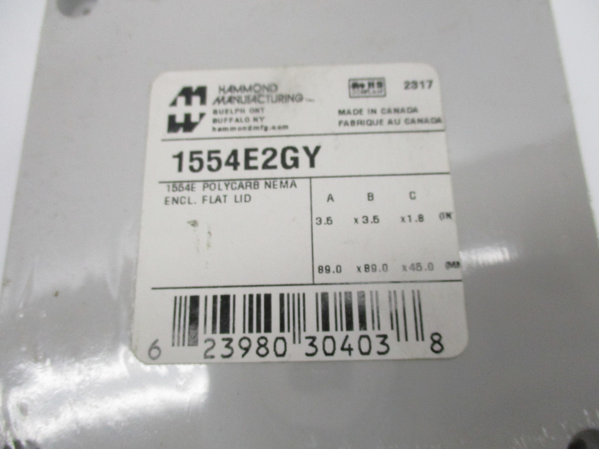 HAMMOND 1554E2GY NSMP