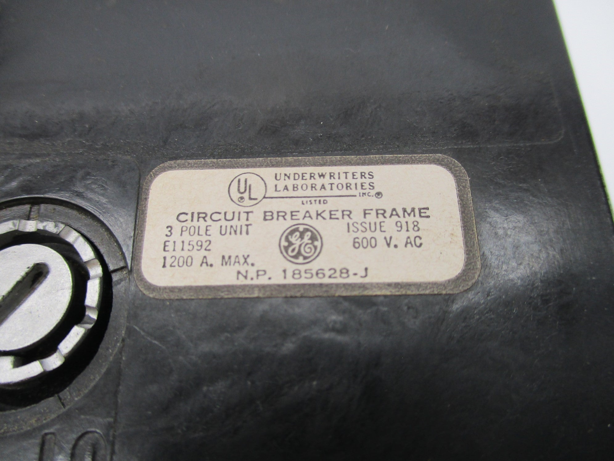 GENERAL ELECTRIC E11592 NJ185628-J 600VAC 1200A NSNP