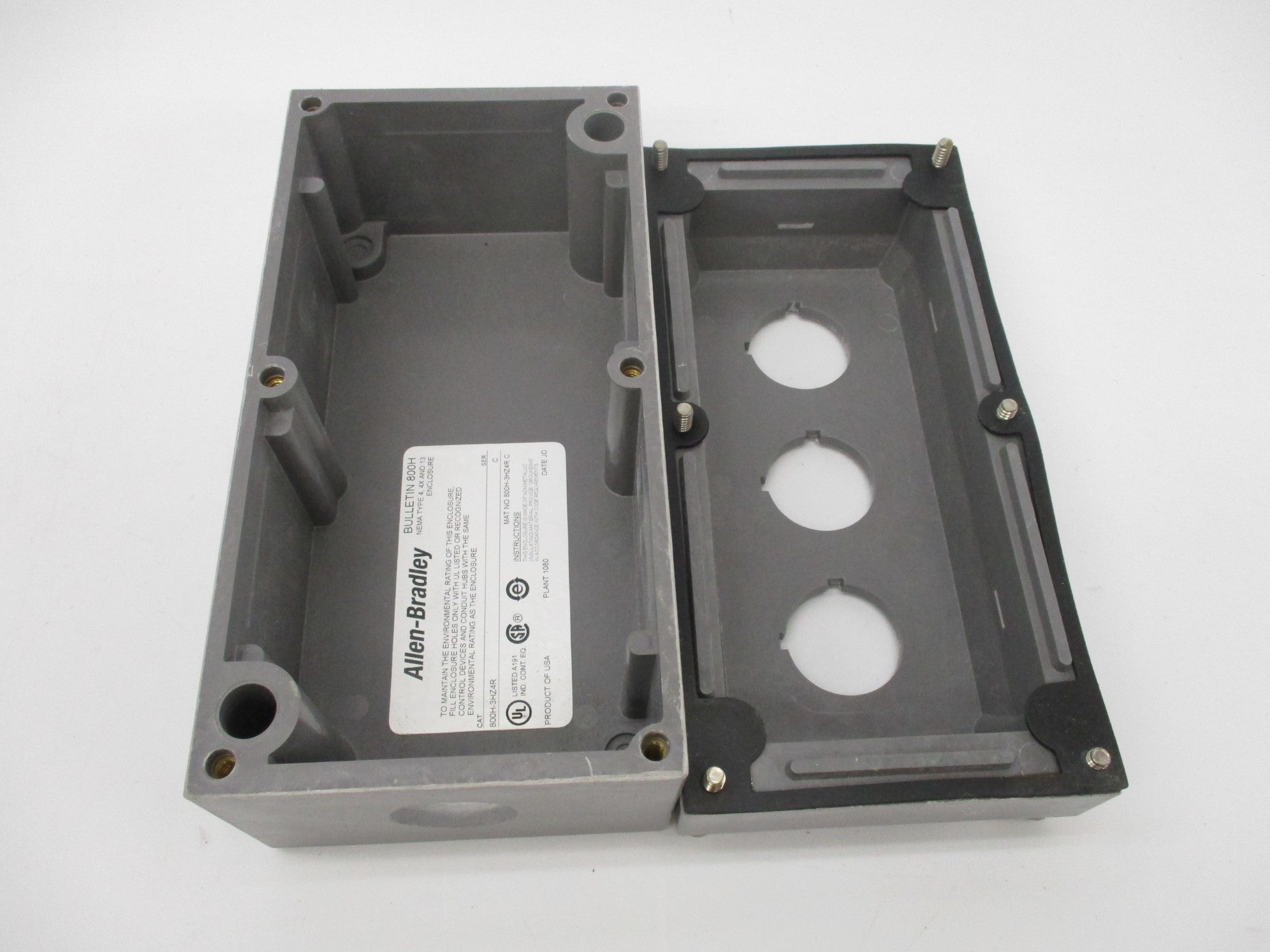ALLEN BRADLEY 800H-3HZ4R SER. C (BR/WH) NSMP