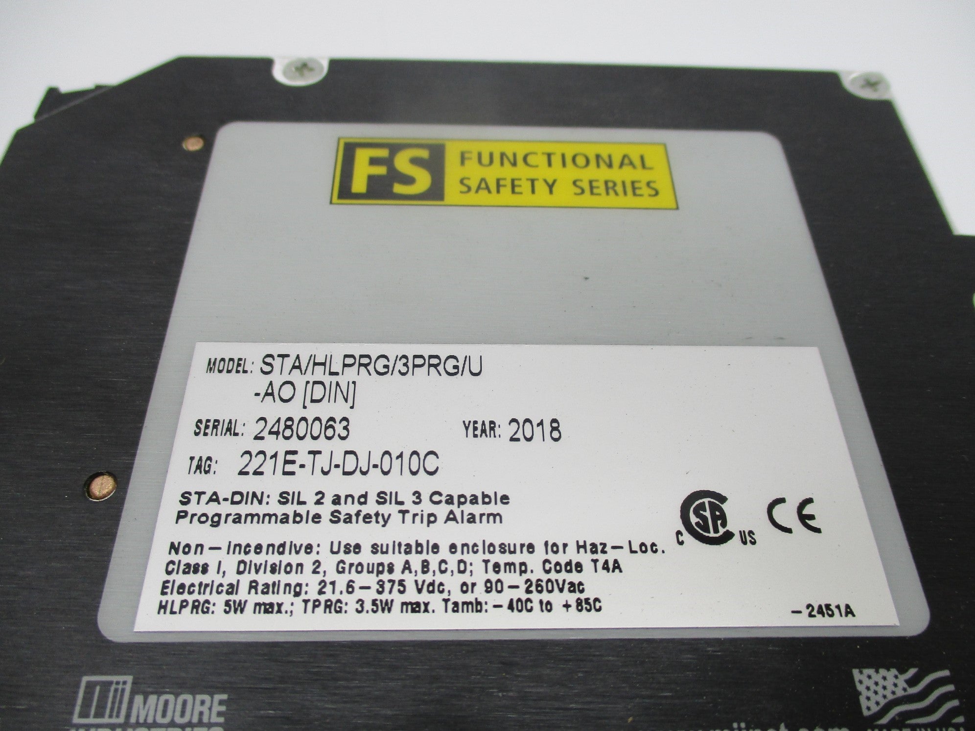 MOORE INDUSTRIES STA/HLPRG/3PRG/U-AO[DIN] NSNP