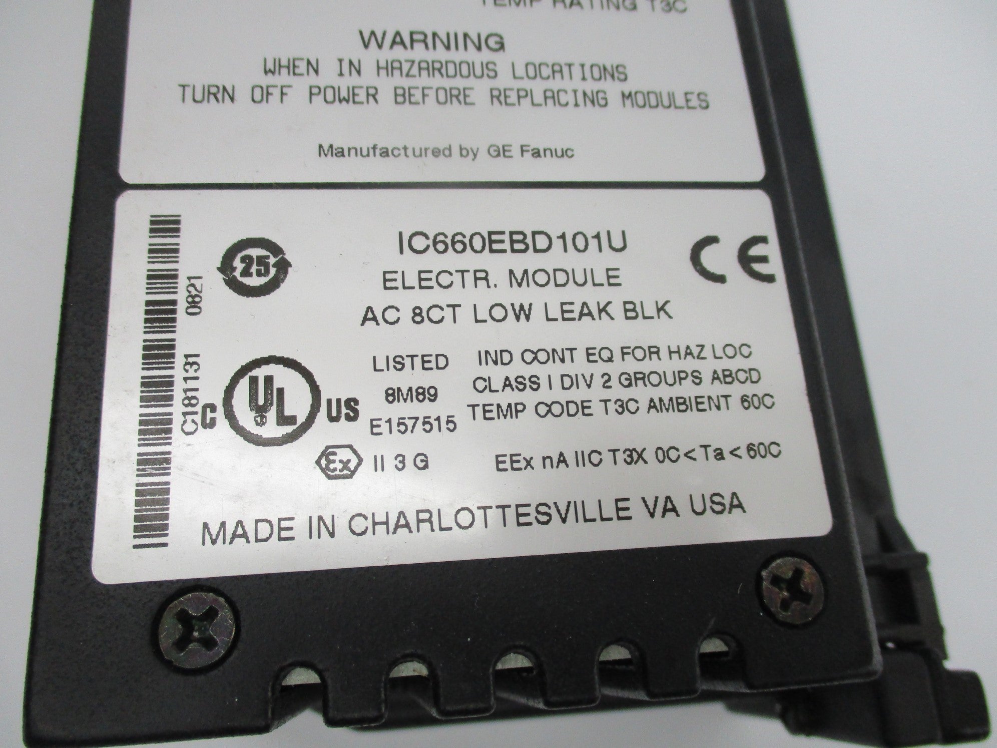 GE FANUC IC660EBD101U NSNP