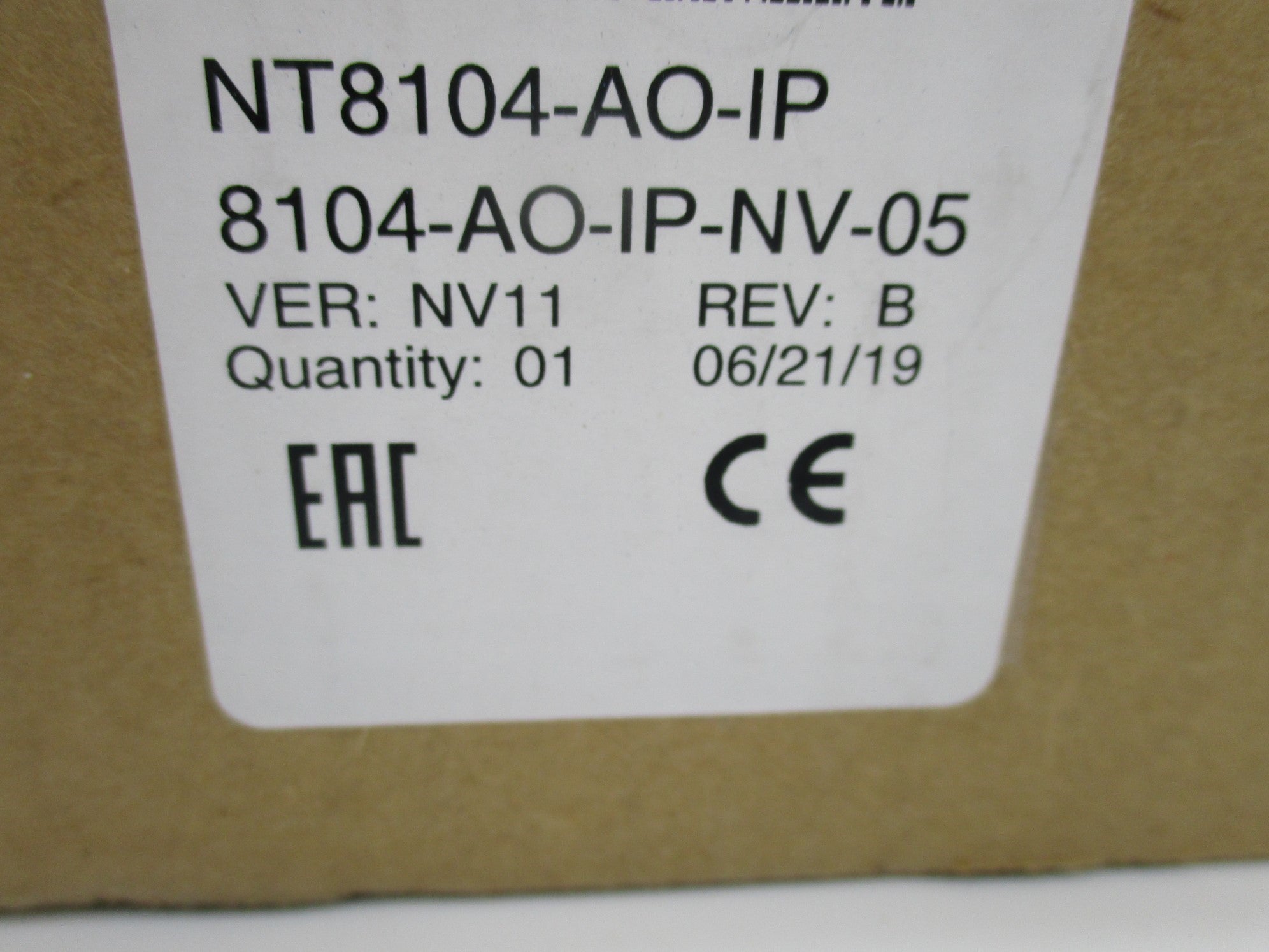 NOVATECH PROCESS 8104-AO-IP-NV-05 NSFS