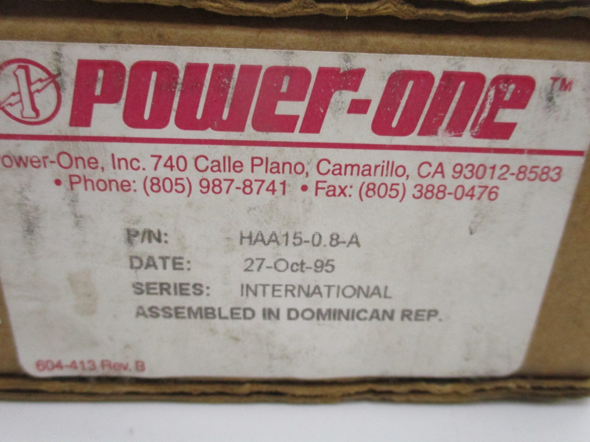 POWER-ONE HAA15-0.8-A NSMP