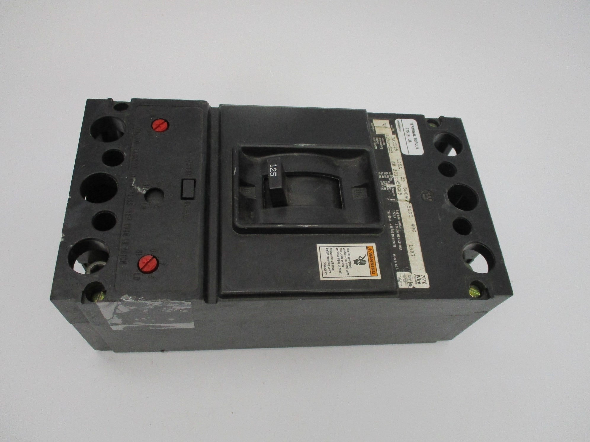 WESTINGHOUSE JA2125 600/250VAC/DC 125A NSNP