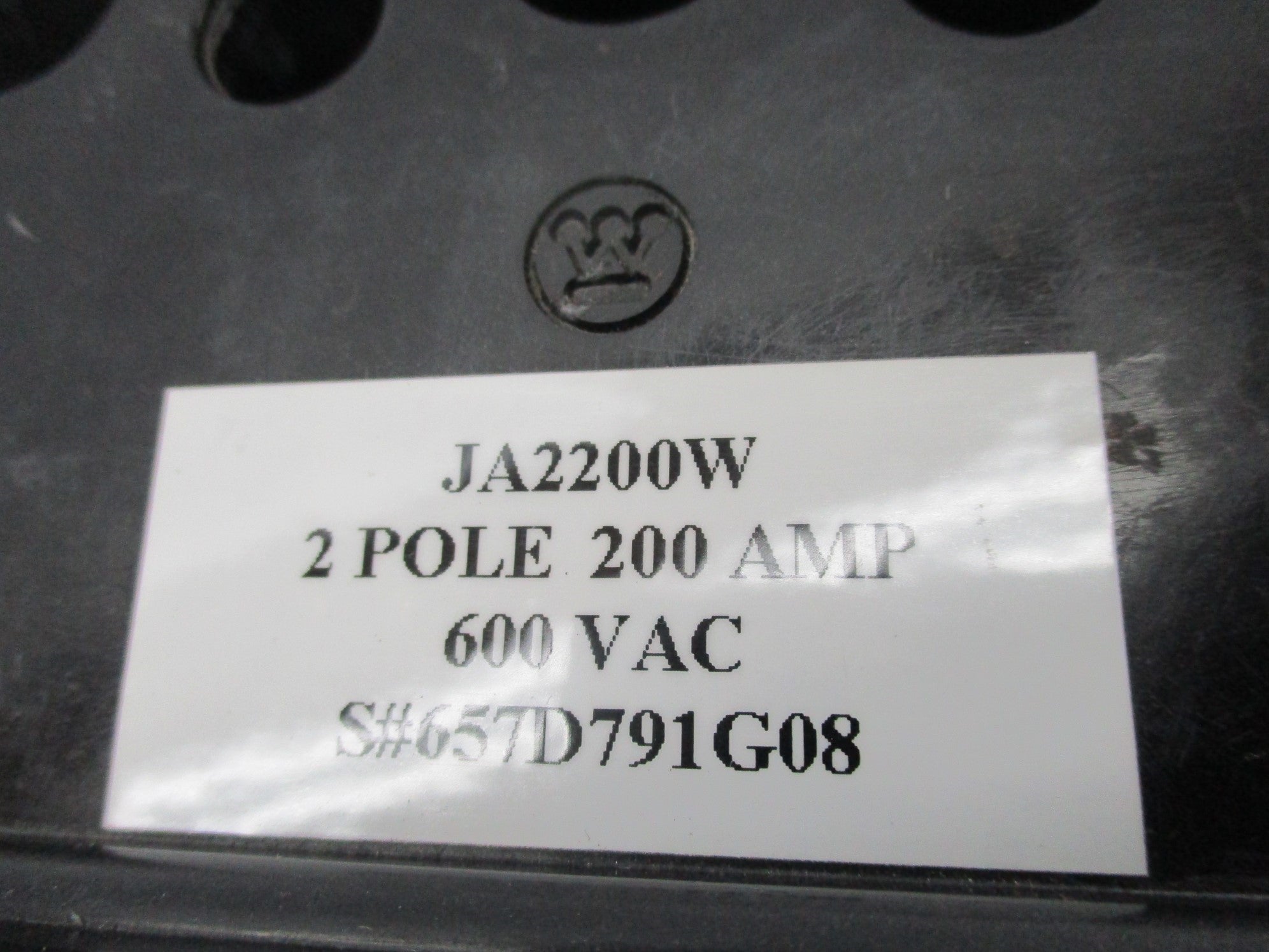 WESTINGHOUSE JA2200W 600VAC 200A UNMP