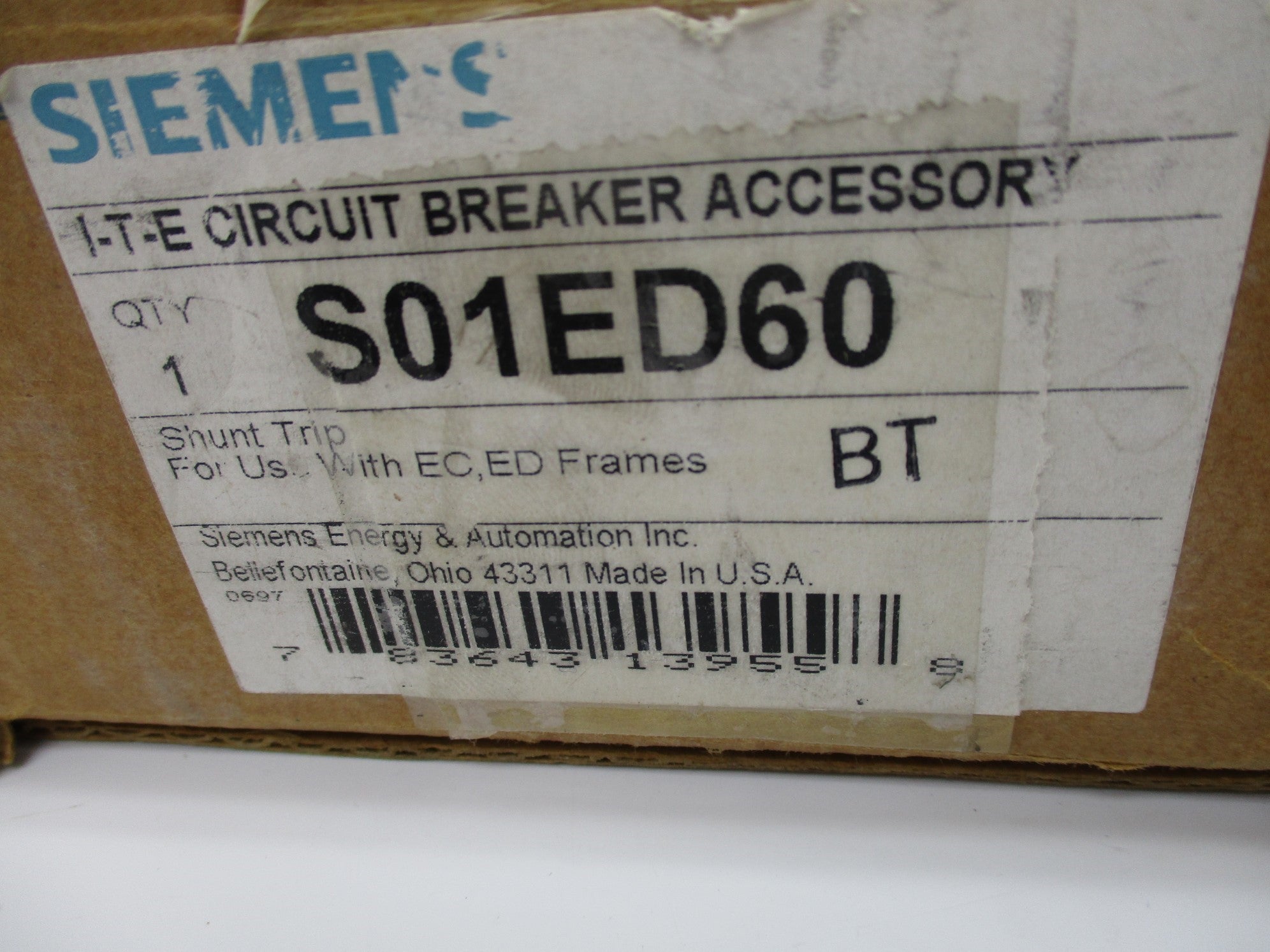 SIEMENS S01ED60 NSMP
