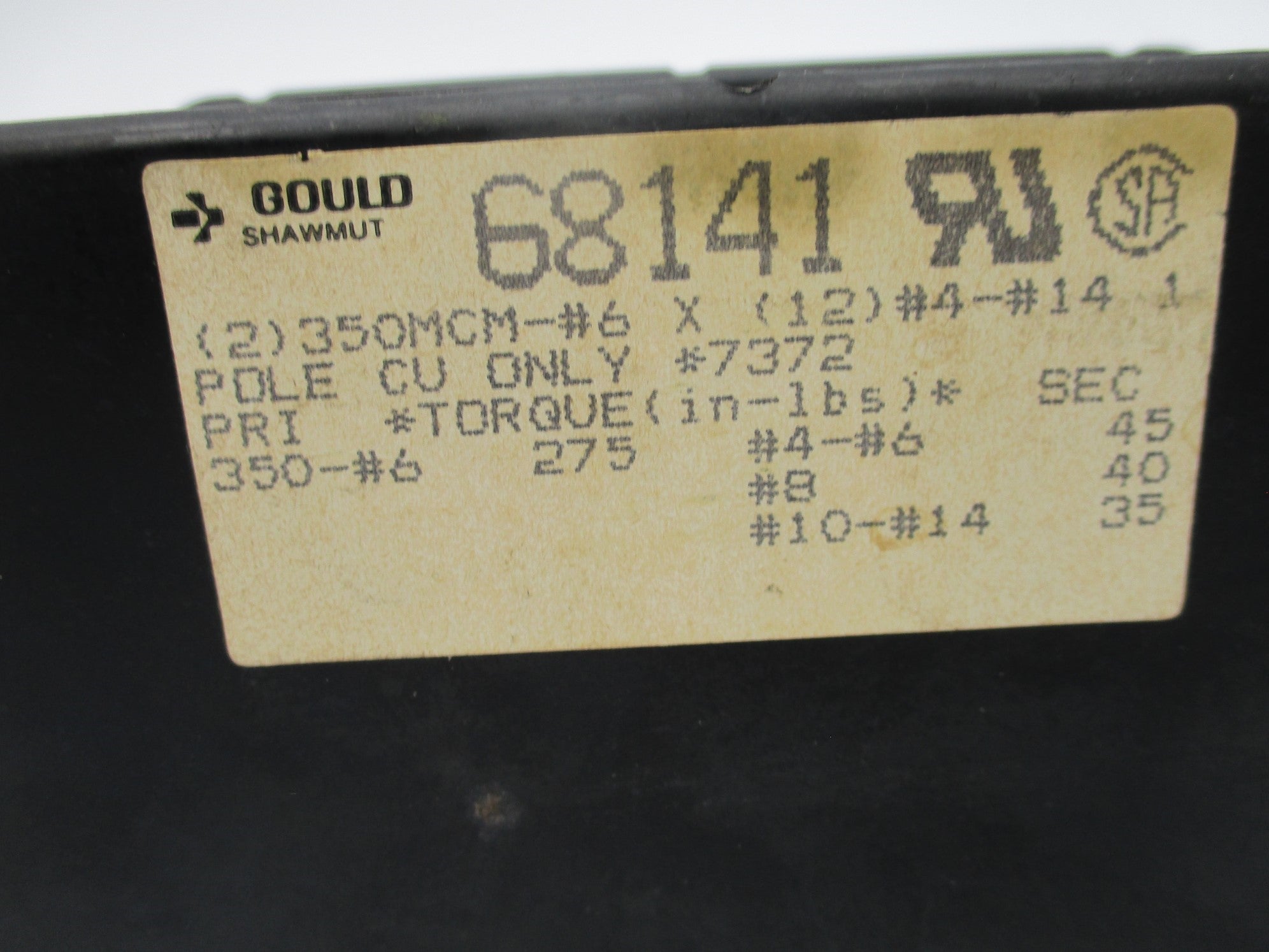 GOULD SHAWMUT 68141 UNMP