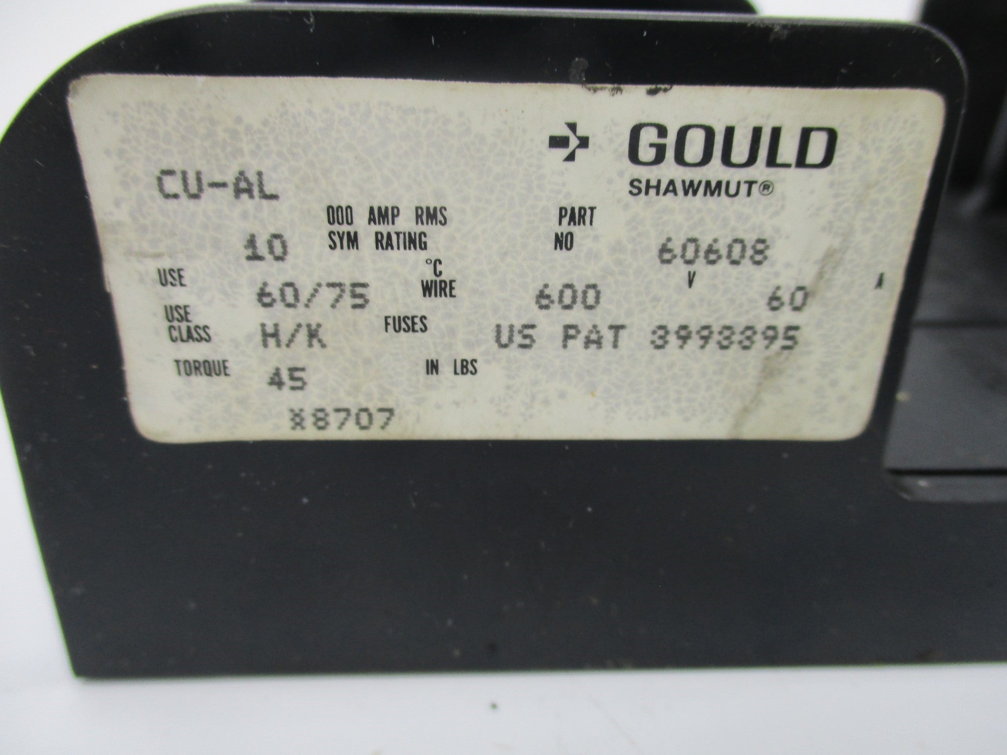 GOULD SHAWMUT 60608 UNMP