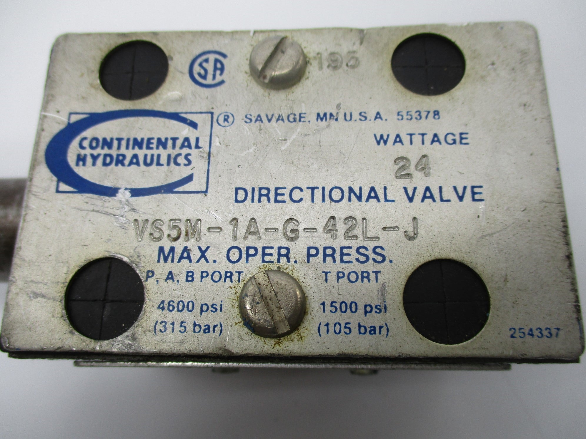 CONTINENTAL HYDRAULICS VS5M1AG42LJ 4600PSI NSNP