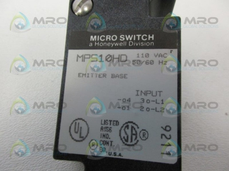 MICROSWITCH MPS10HD EMITTER BASE *NEW IN BOX*