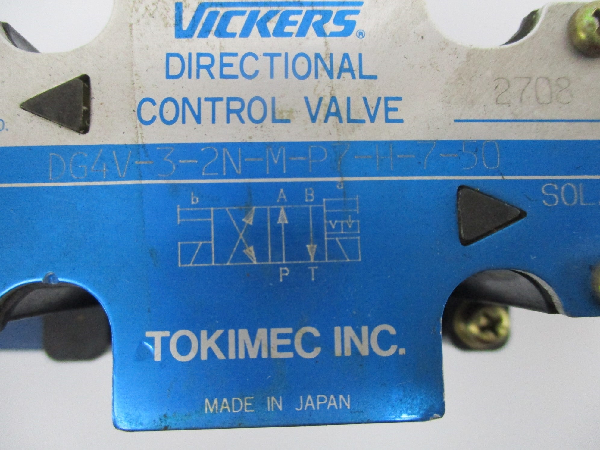 TOKIMEC DG4V32NMP7H750 24VDC NSNP