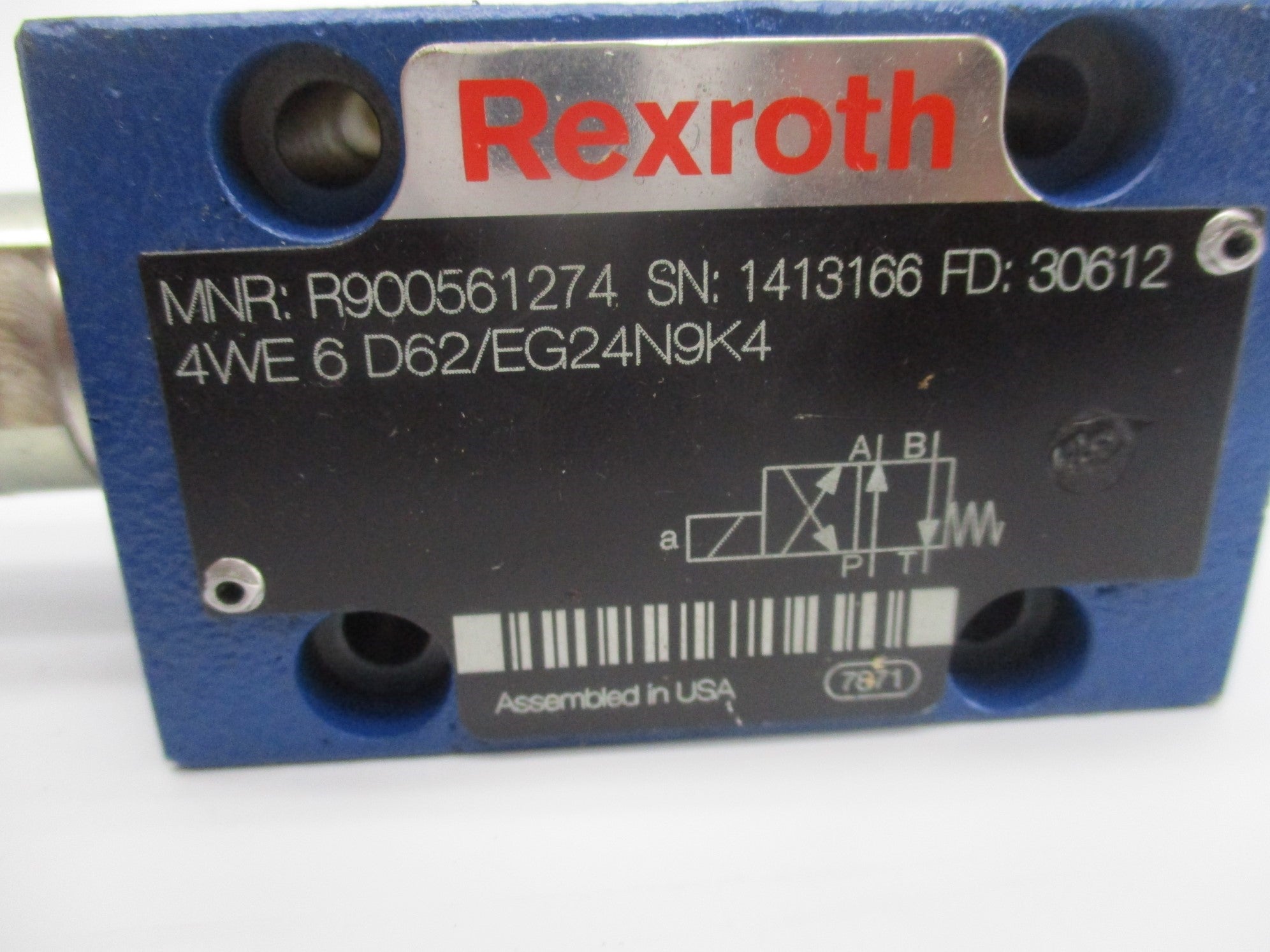 REXROTH  R900561274 4WE6D62/EG24N9K4 (AS PICTURED) NSNP