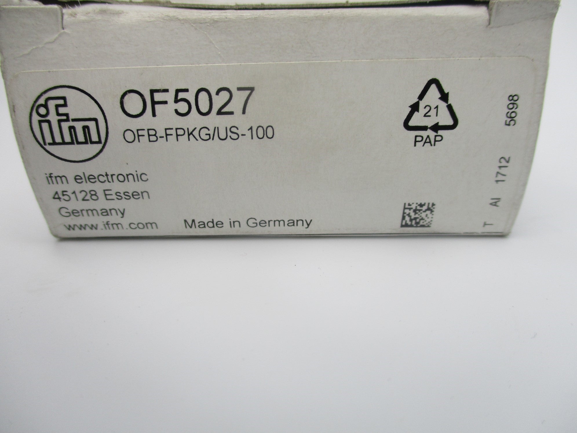 IFM EFECTOR OF5027 OFB-FPKG/US-100 10-36VDC NSMP