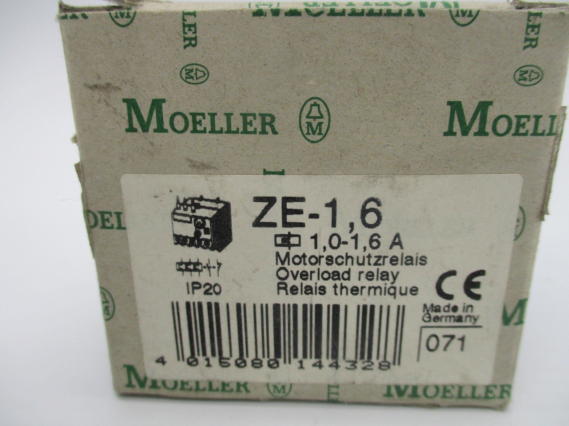 KLOCKNER MOELLER ZE-1.6 690V 1.0-1.6A NSMP