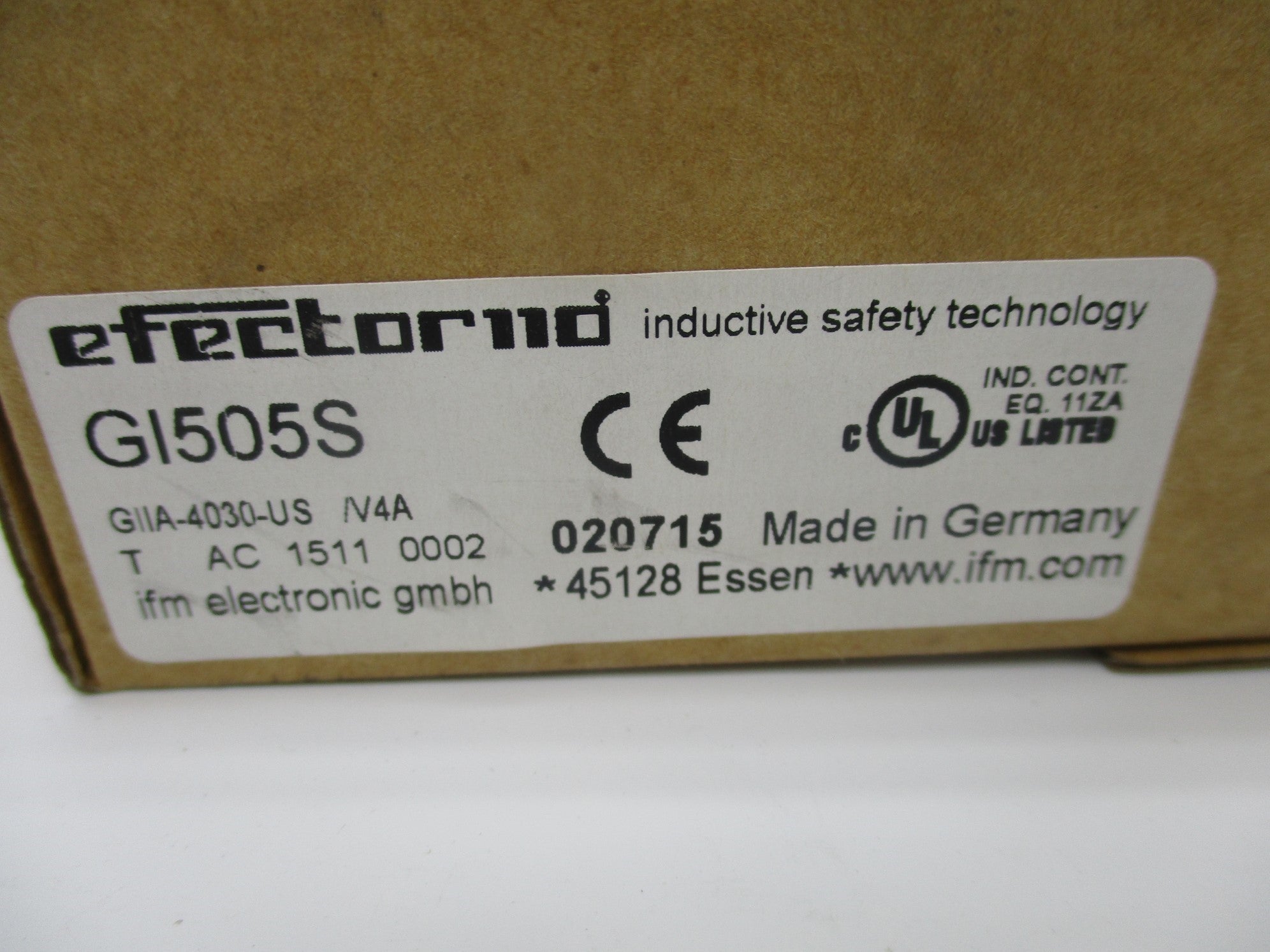 IFM EFECTOR GI505S GIIA-4030-US/V4A NSFS