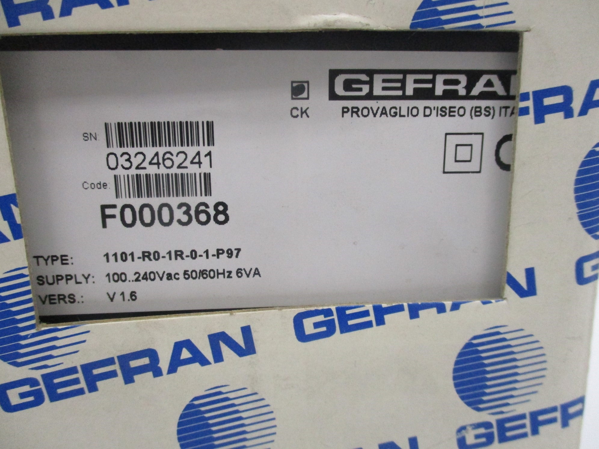 GEFRAN 1101-R0-1R-0-1-P97 NSMP