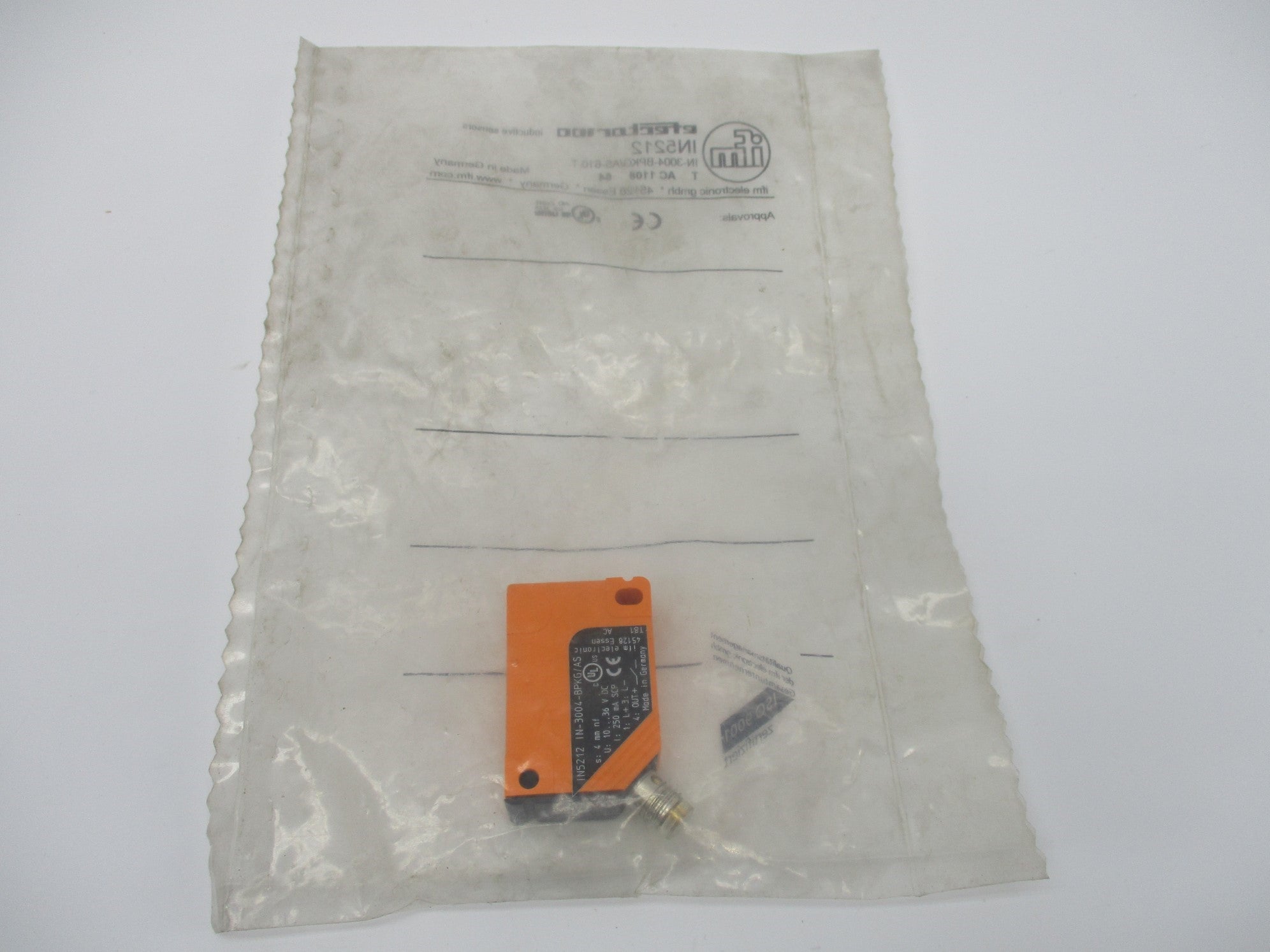 IFM EFECTOR IN5212 IN-3004-BPKG/AS-610-T NSMP