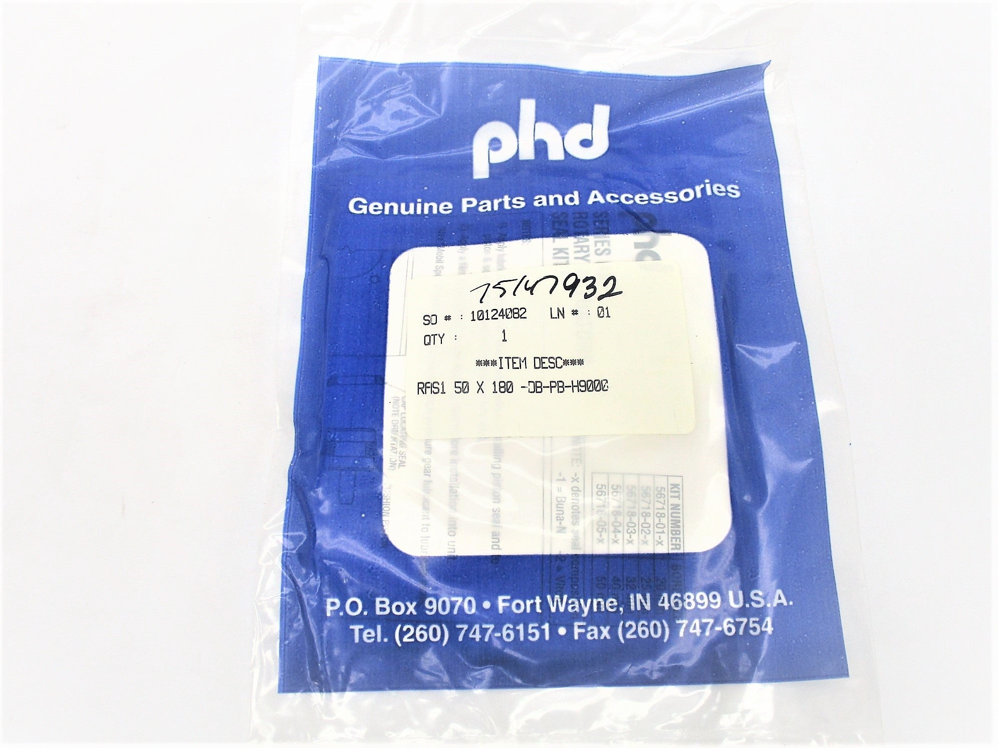 PHD RAS150X180-DB-PB-H9000 NSMP