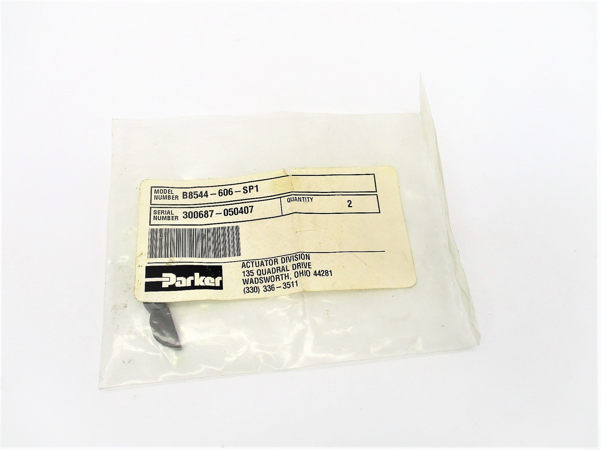 PARKER B8544-606-SP1 (PKG OF 2) NSMP