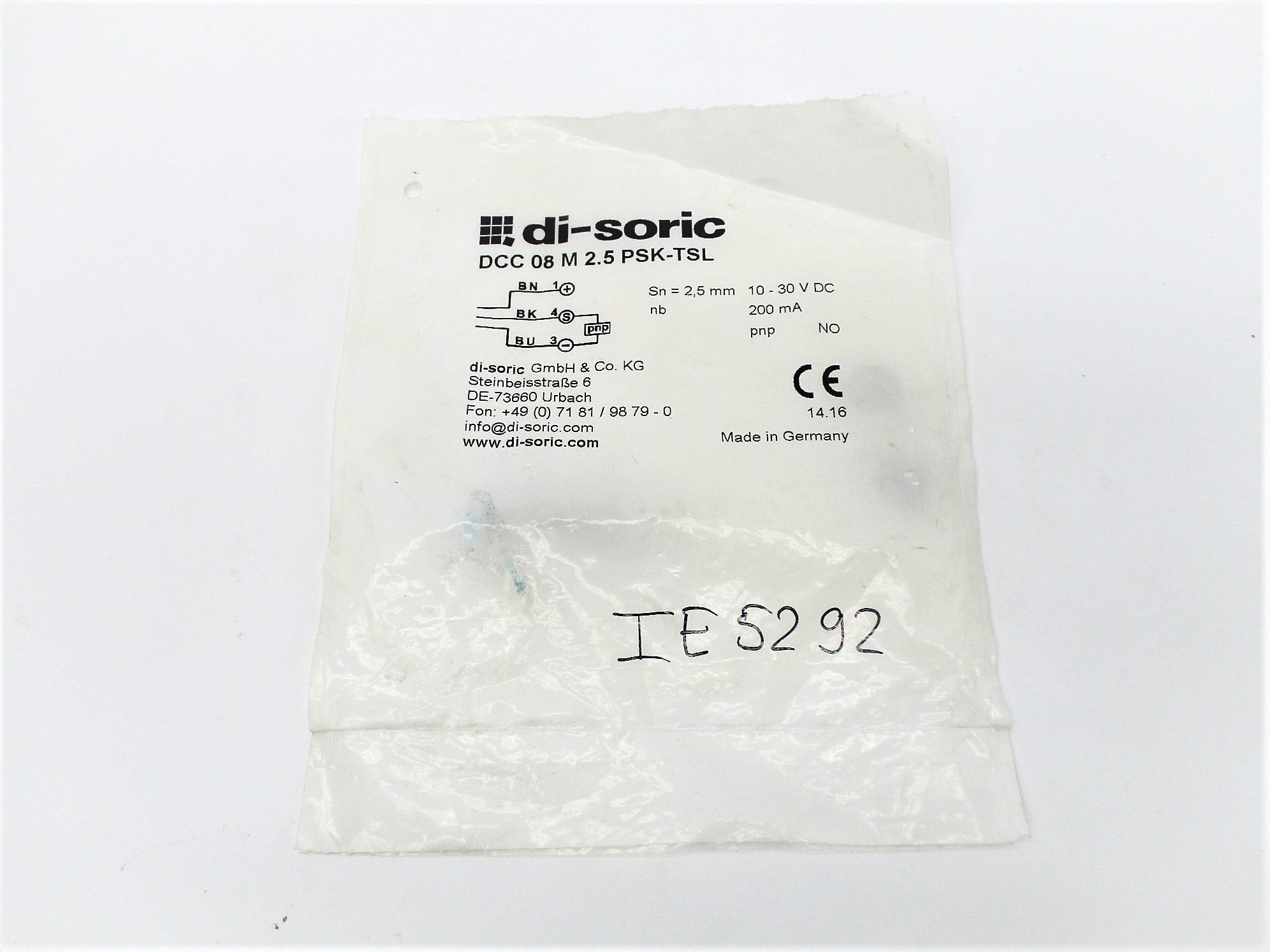 DI-SORIC DCC08M2.5PSK-TSL NSMP