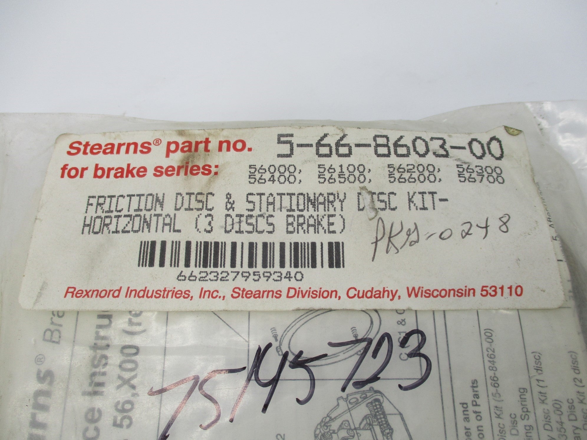 STEARNS 5-66-8603-00 NSMP