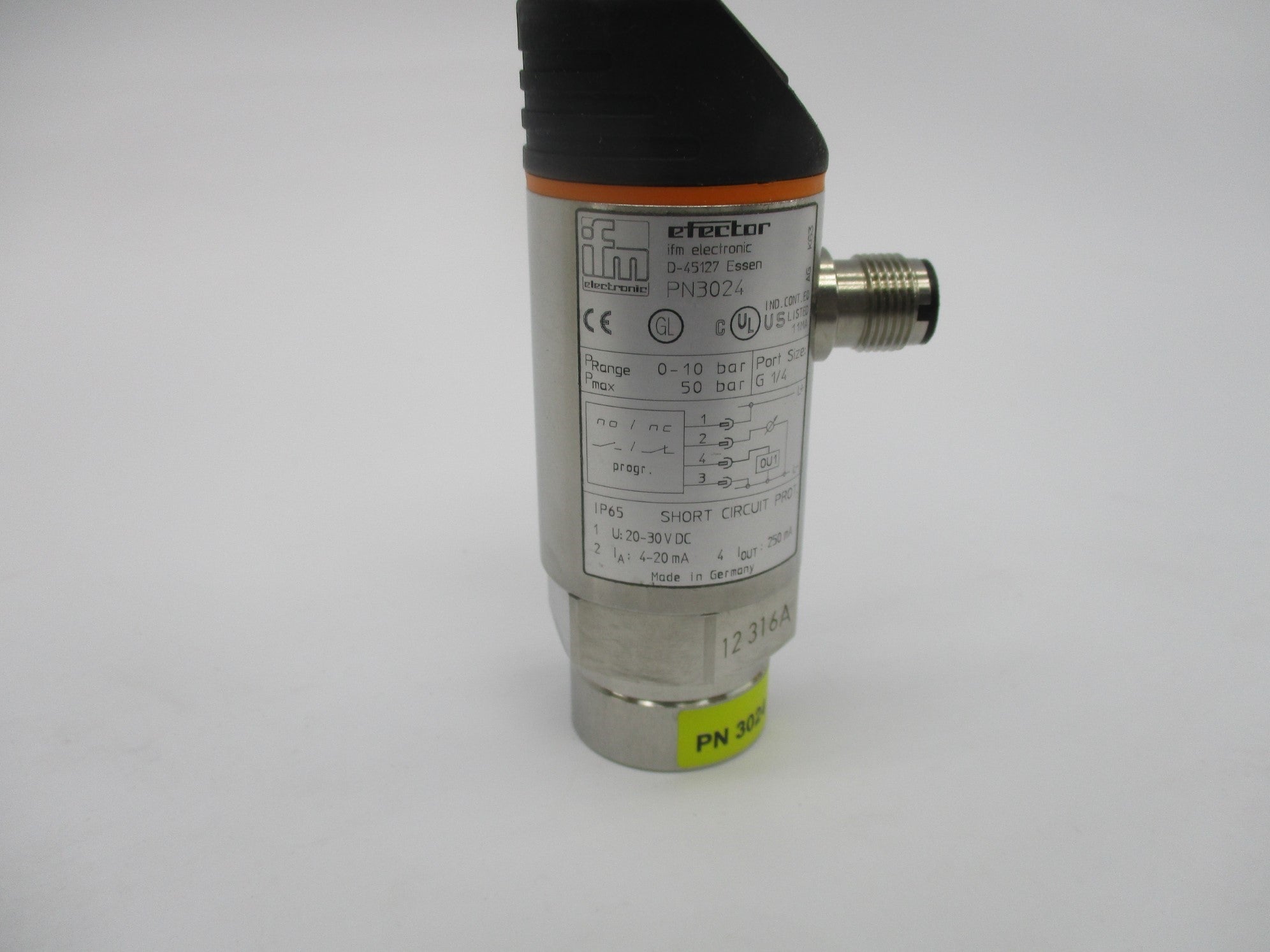 IFM EFECTOR PN3024 PN-010-RBR14-KFPKG/US/V NSMP