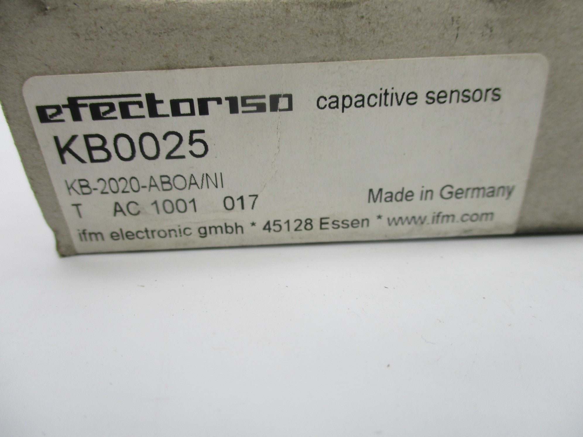 IFM EFECTOR KB-2020-ABOA/NI KB0025 NSMP