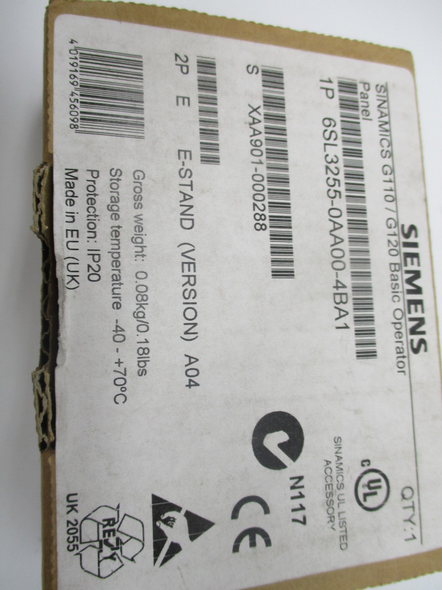 SIEMENS 6SL3255-0AA00-4BA1 NSMP