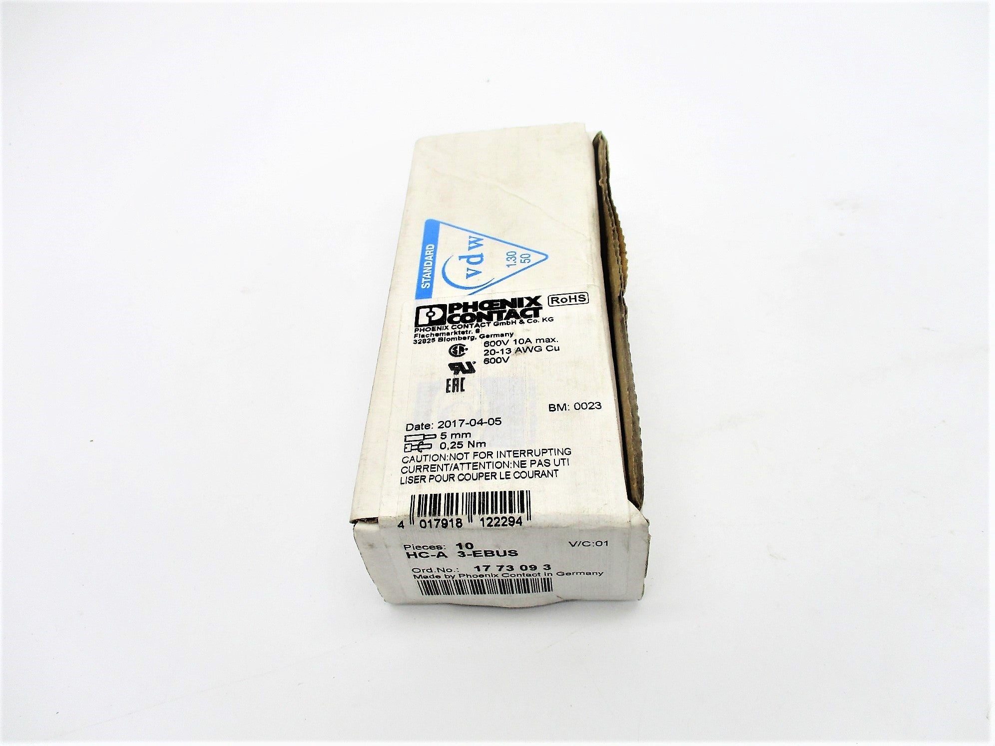 PHOENIX CONTACT HC-A3-EBUS (PKG OF 10) NSFS