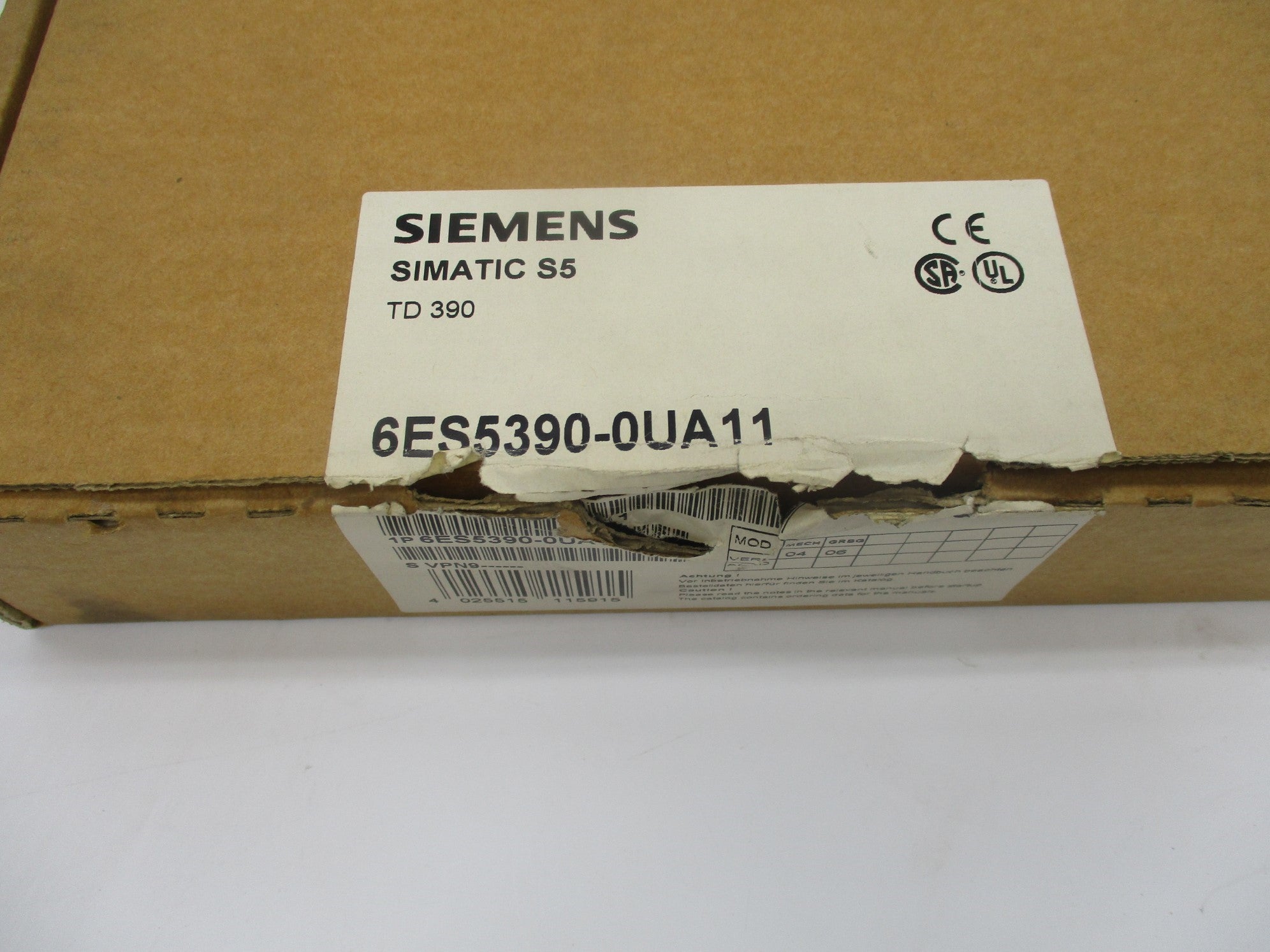 SIEMENS 6ES5390-0UA11 NSMP