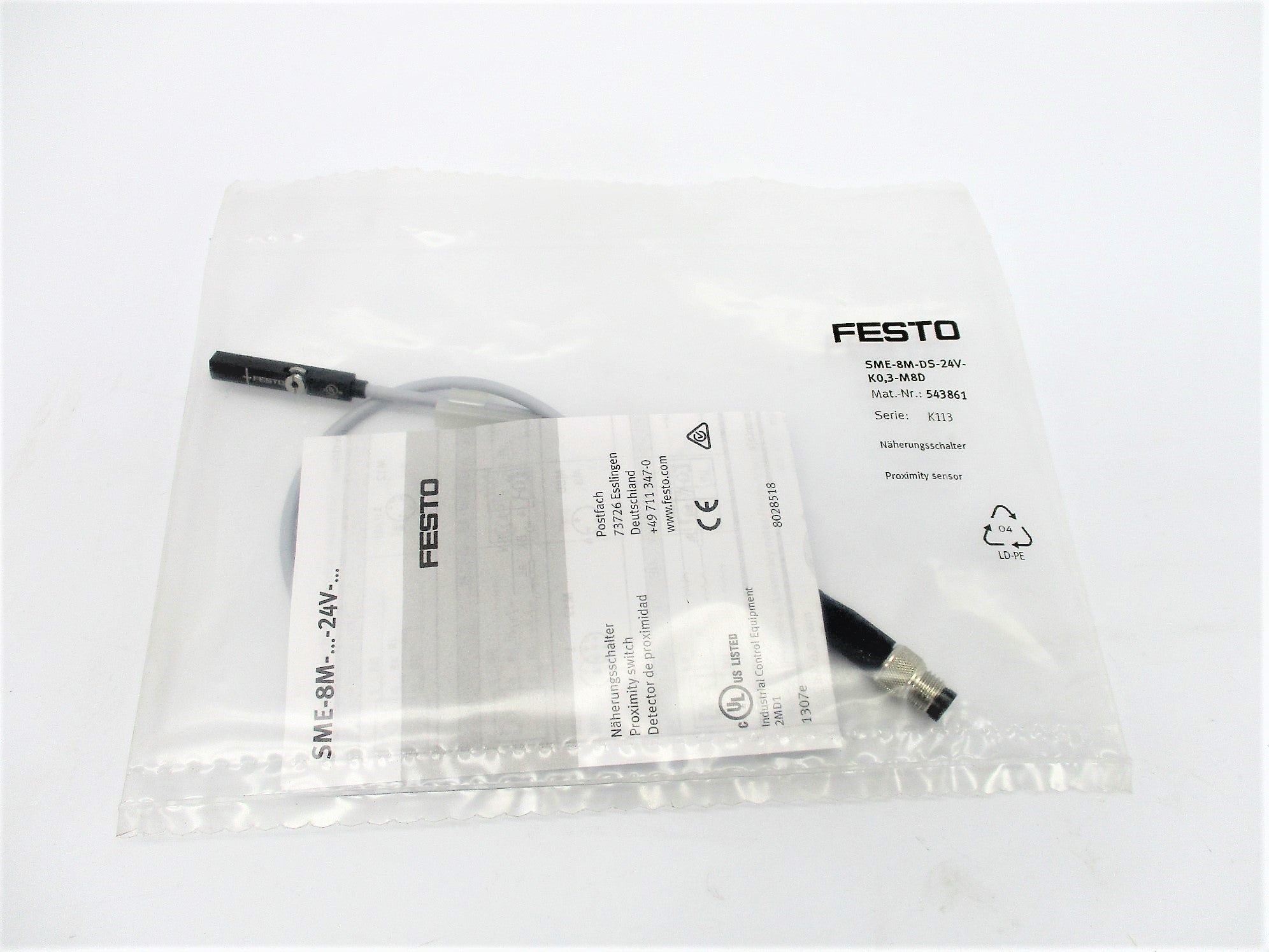FESTO SME-8M-DS-24V-K0,3-M8D NSMP