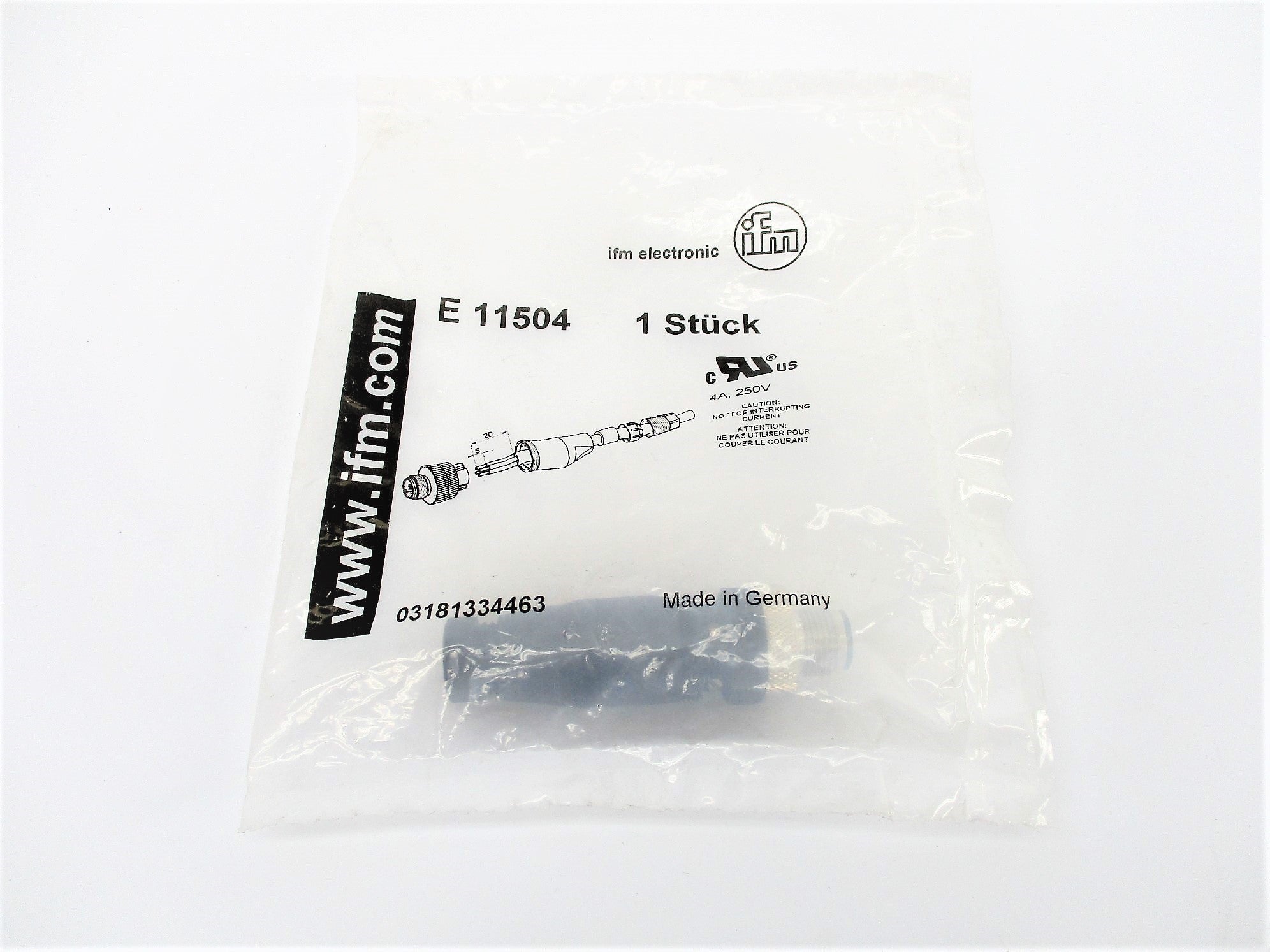 IFM EFECTOR E11504 250V 4A NSMP