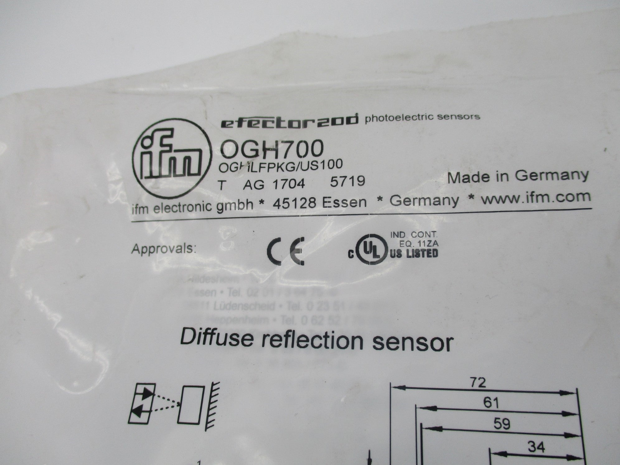 IFM EFECTOR OGH700 NSMP