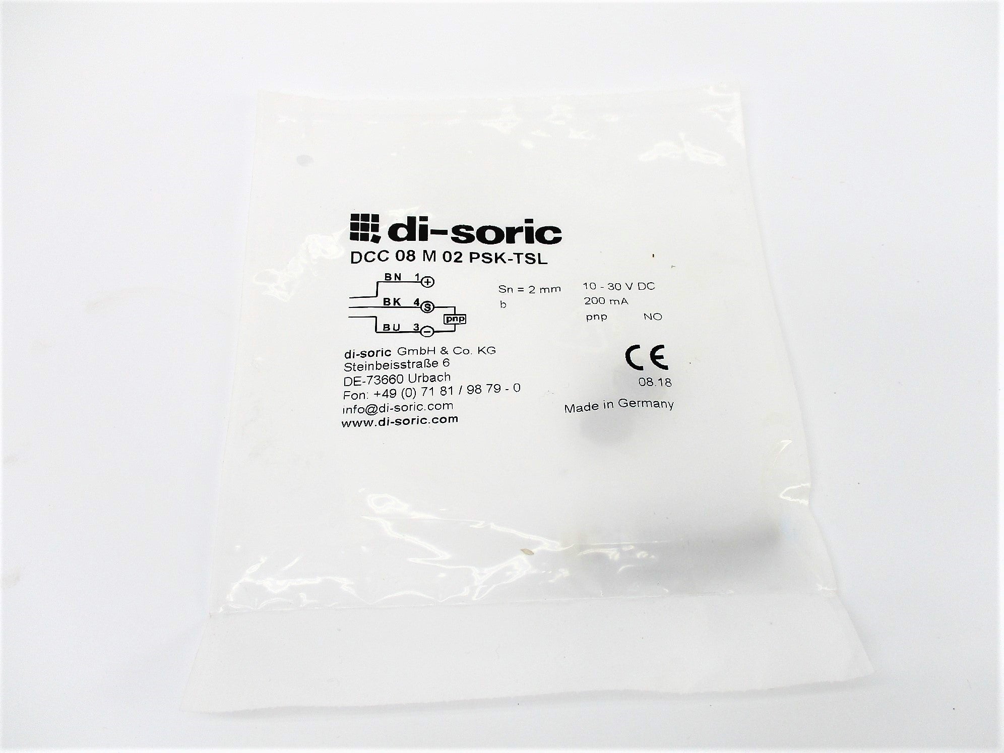 DI-SORIC DCC08M02PSK-TSL NSMP